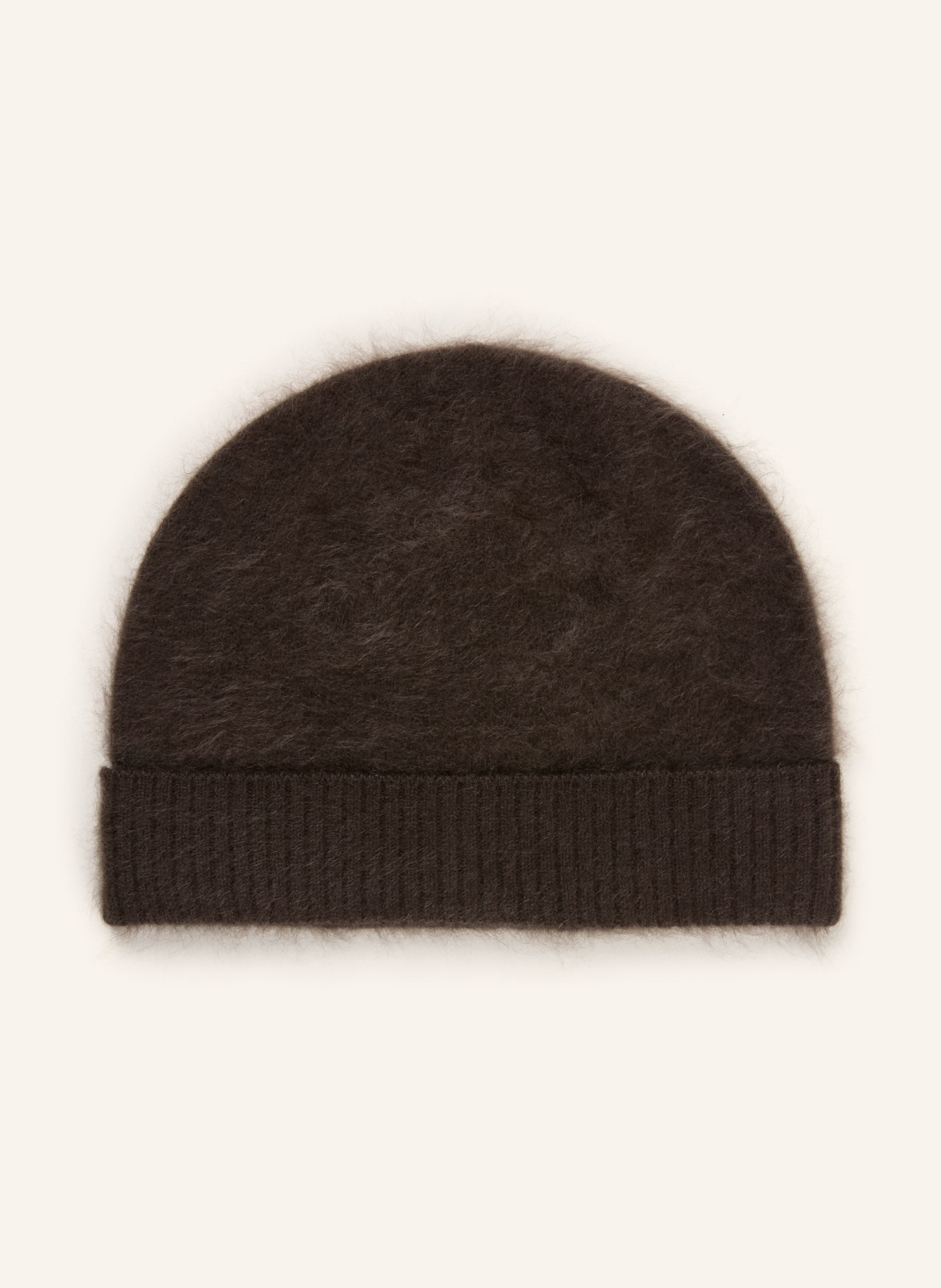 MRS & HUGS Beanie van kasjmier: MARRON FONCÉ