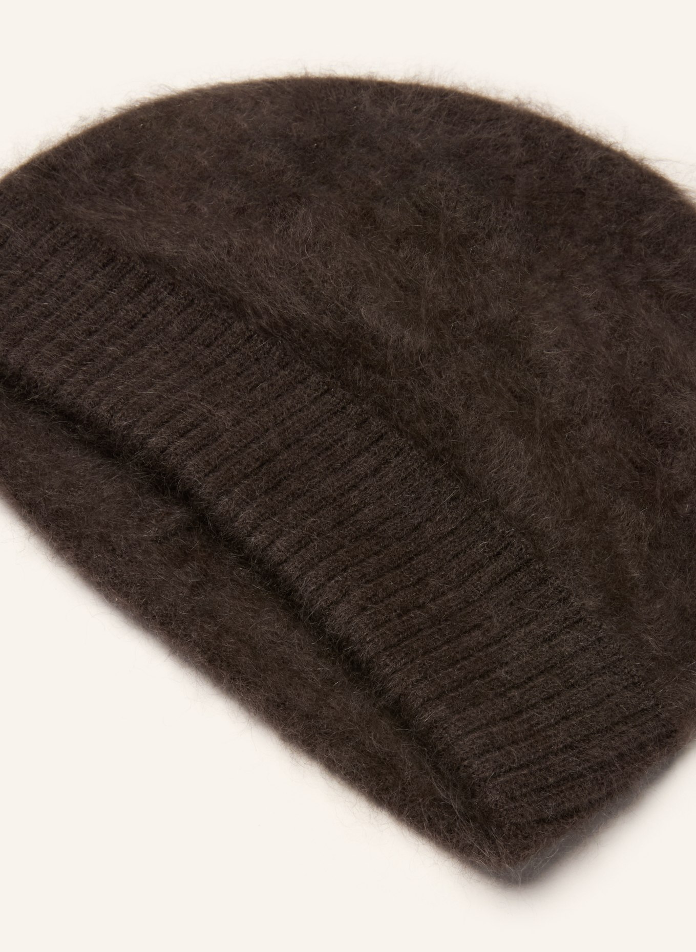 MRS & HUGS Beanie van kasjmier: MARRON FONCÉ