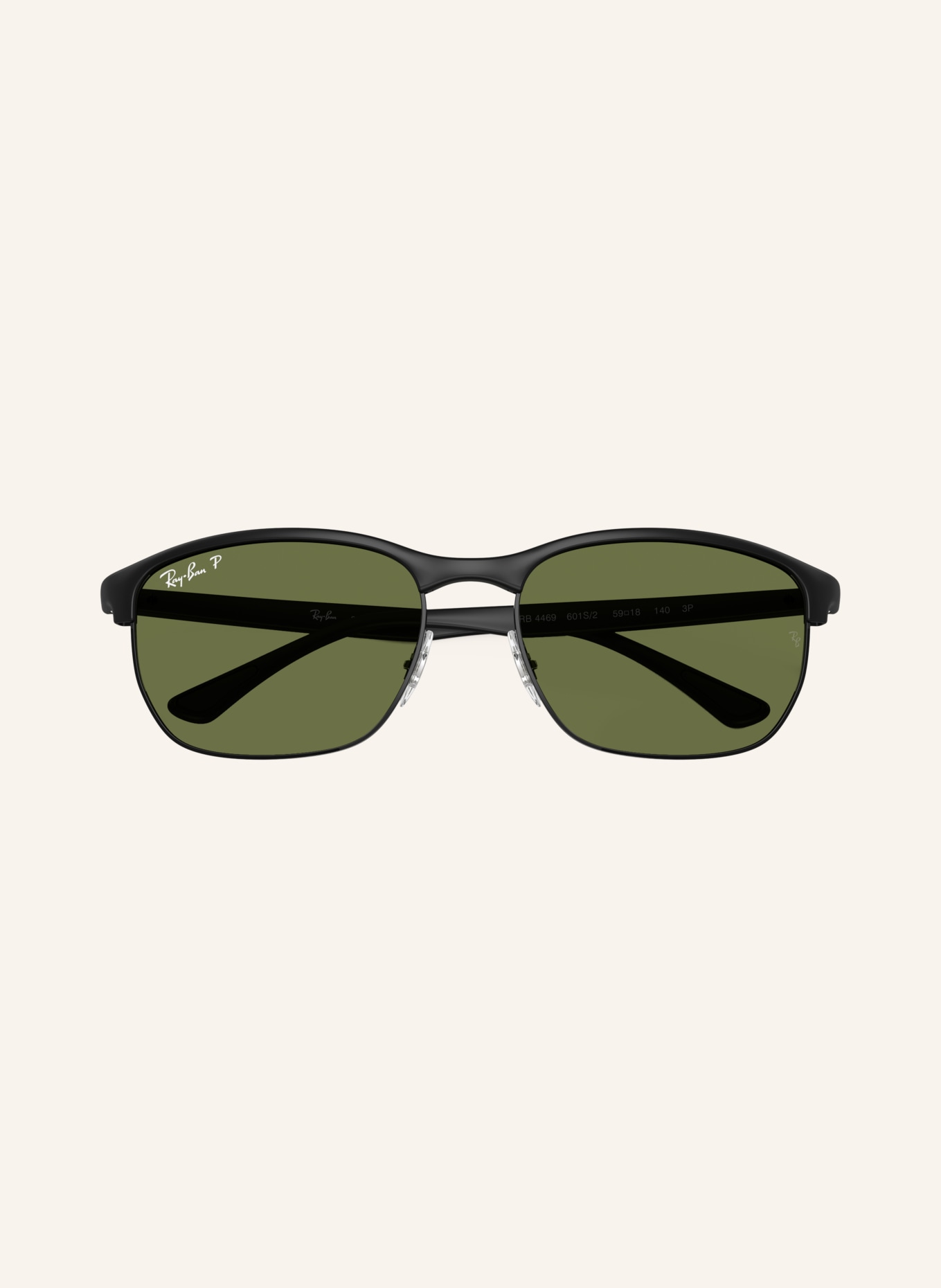 Ray-Ban Zonnebril RB4469: ZWART/ GROEN
