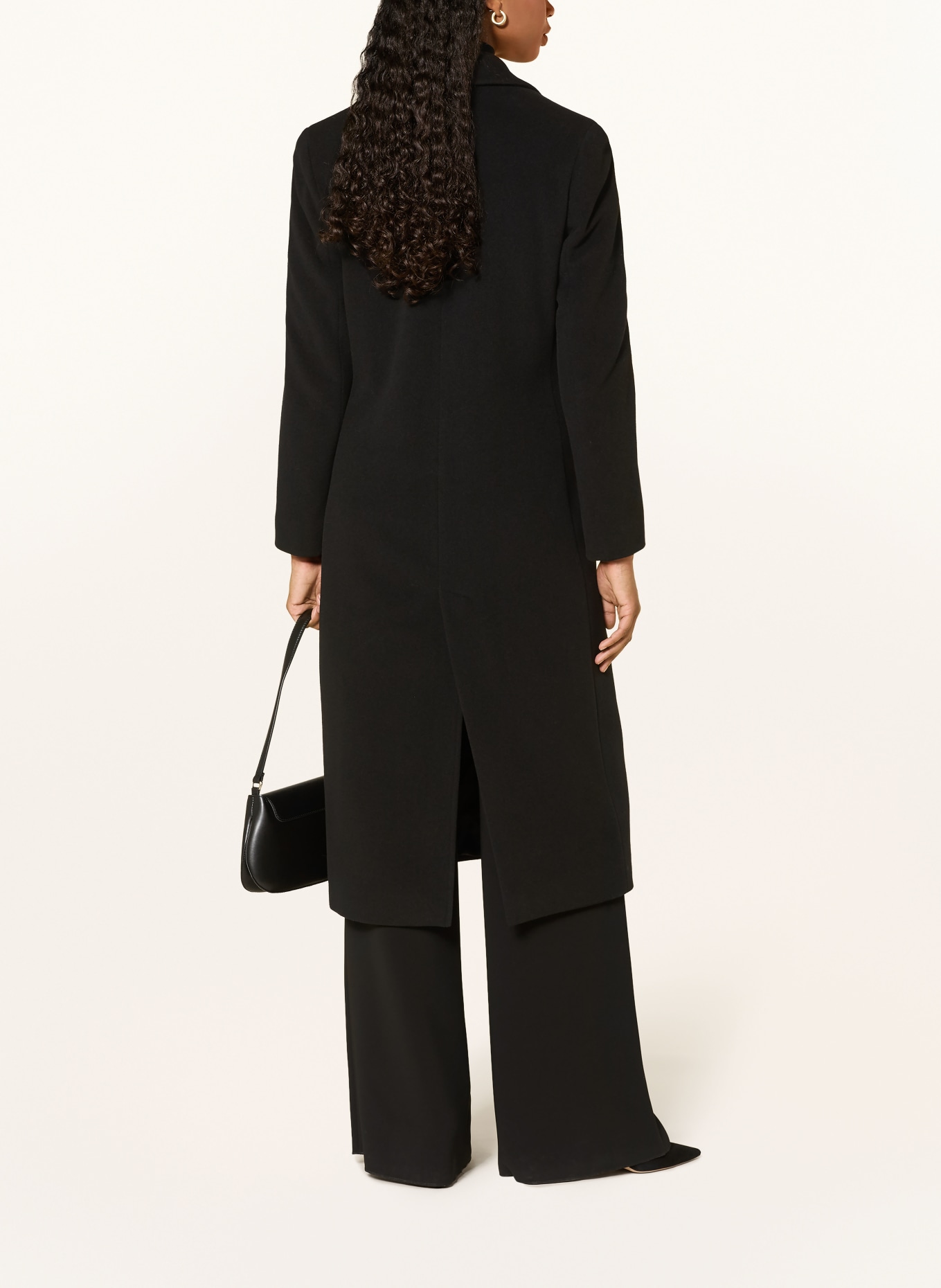 ICONS CINZIA ROCCA Wool coat: BLACK