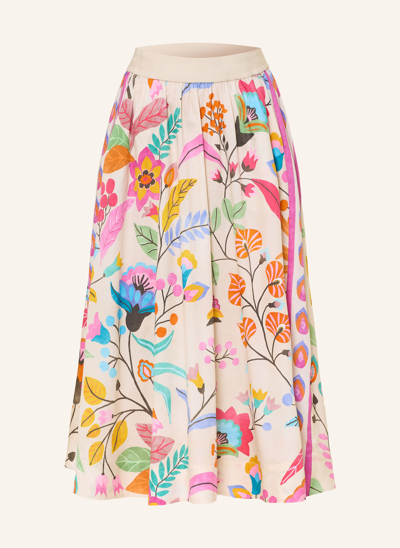 MILANO ITALY Rock: BEIGE / FUCHSIA / BLAU
