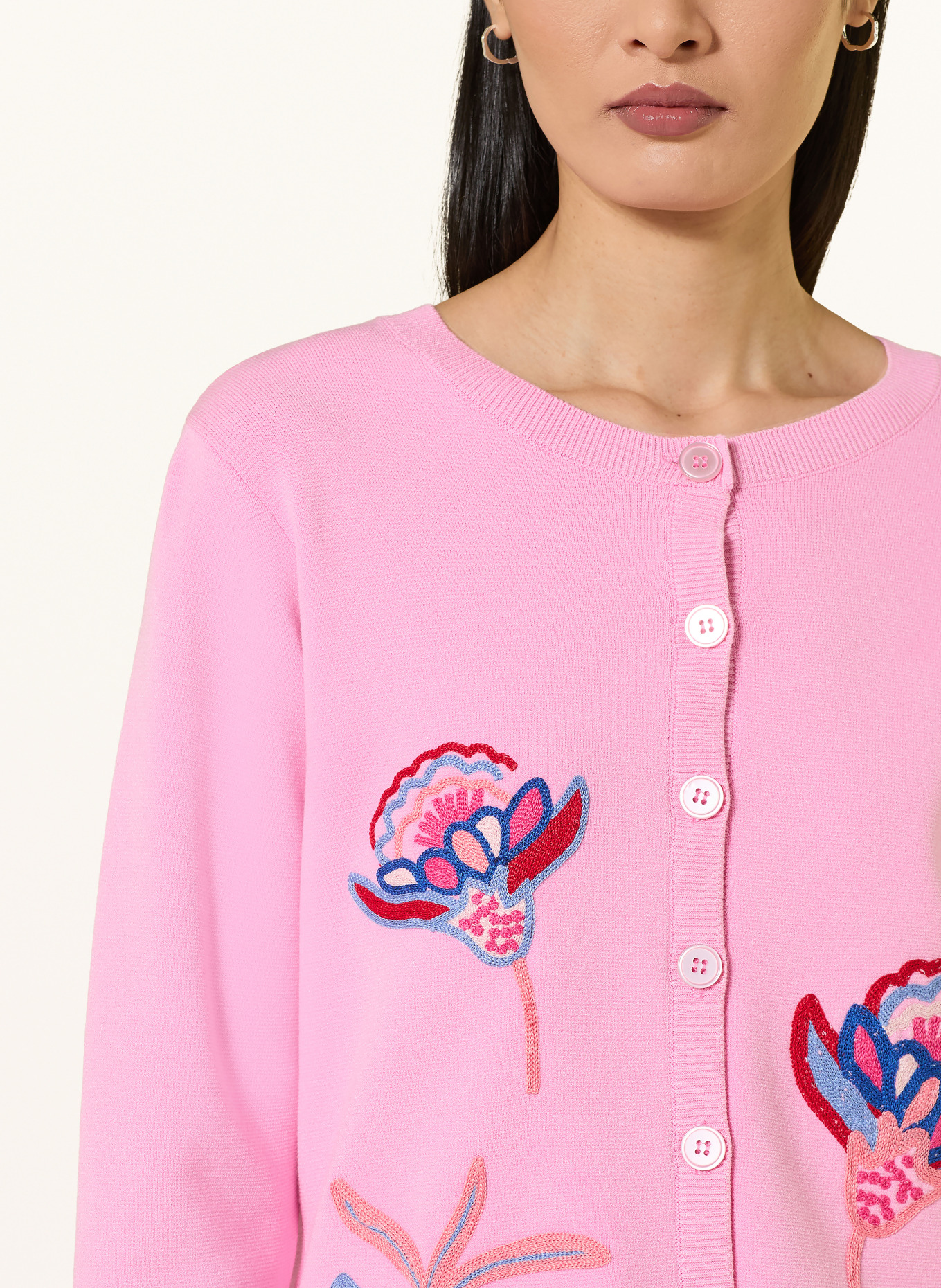 MILANO ITALY Cardigan: PINK / RED / BLUE
