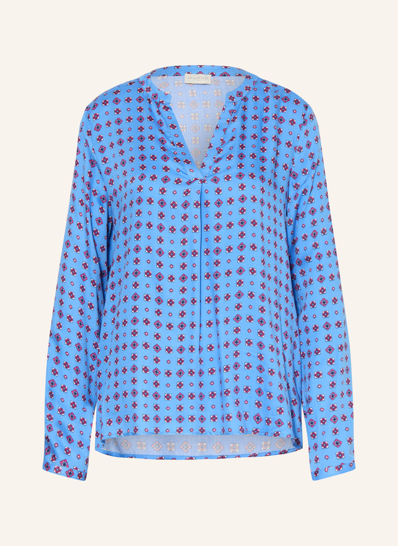 MILANO ITALY Blusenshirt: BLAU / PINK / WEISS