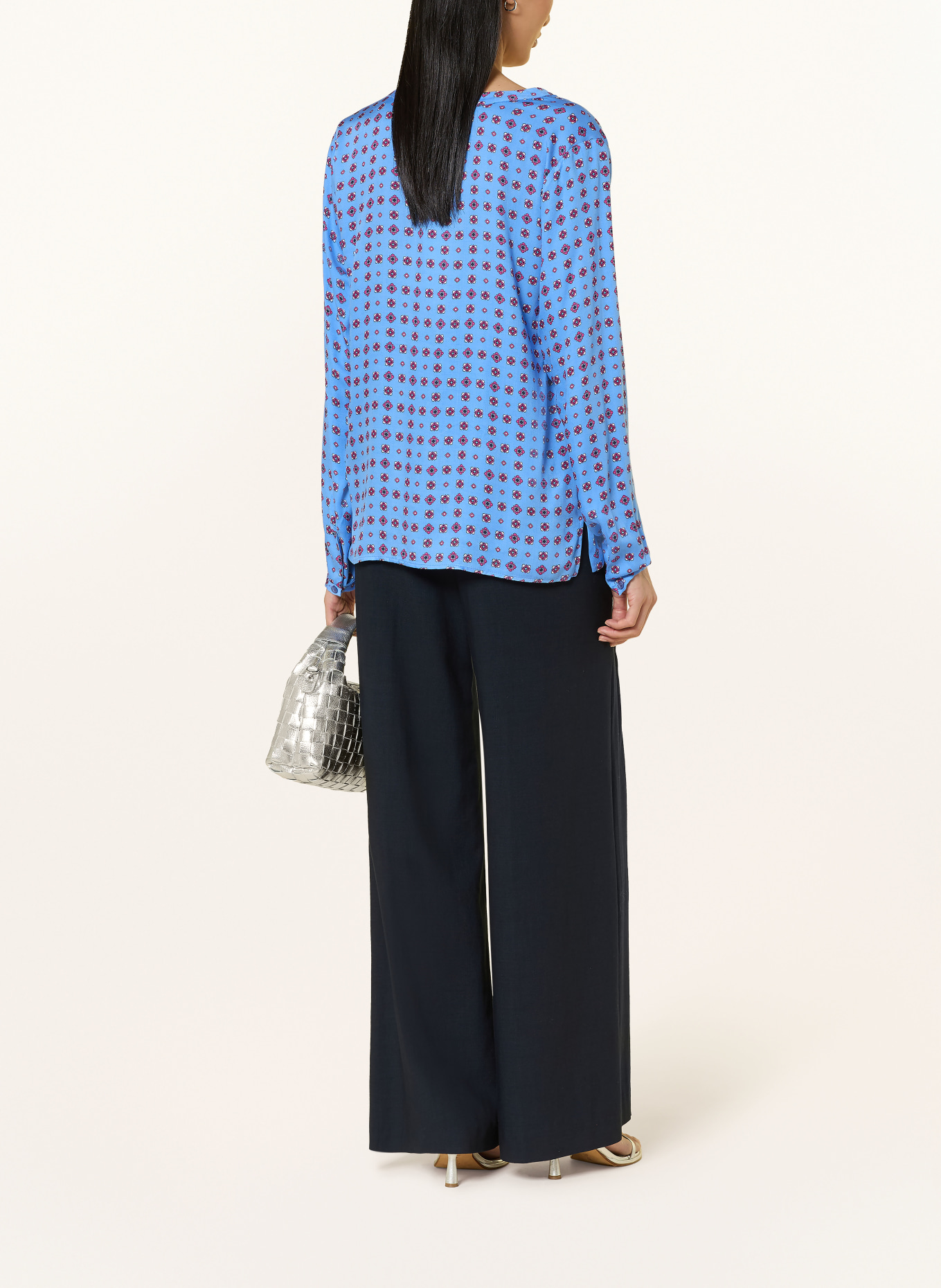 MILANO ITALY Blusenshirt: BLAU / PINK / WEISS