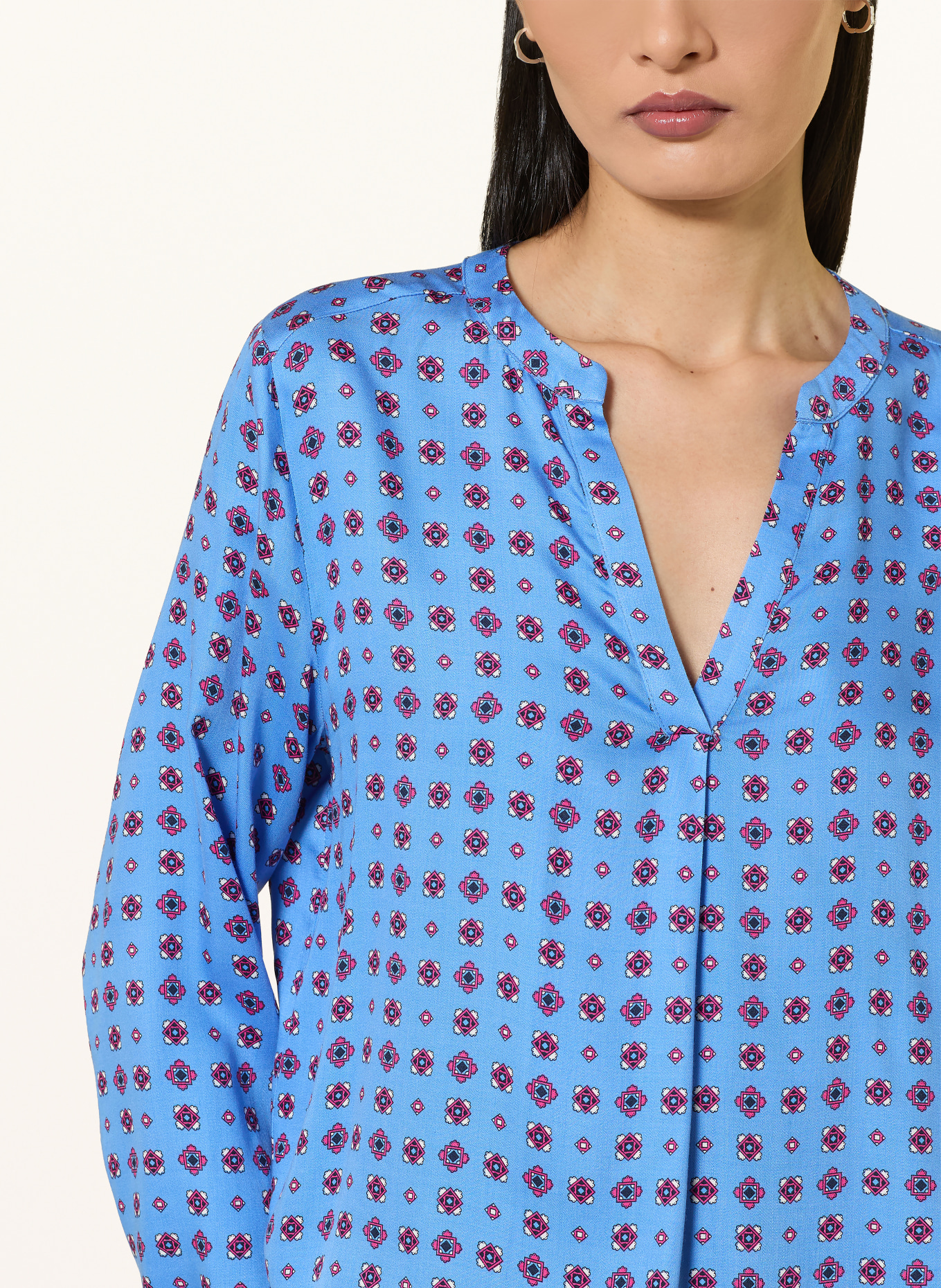 MILANO ITALY Blusenshirt: BLAU / PINK / WEISS