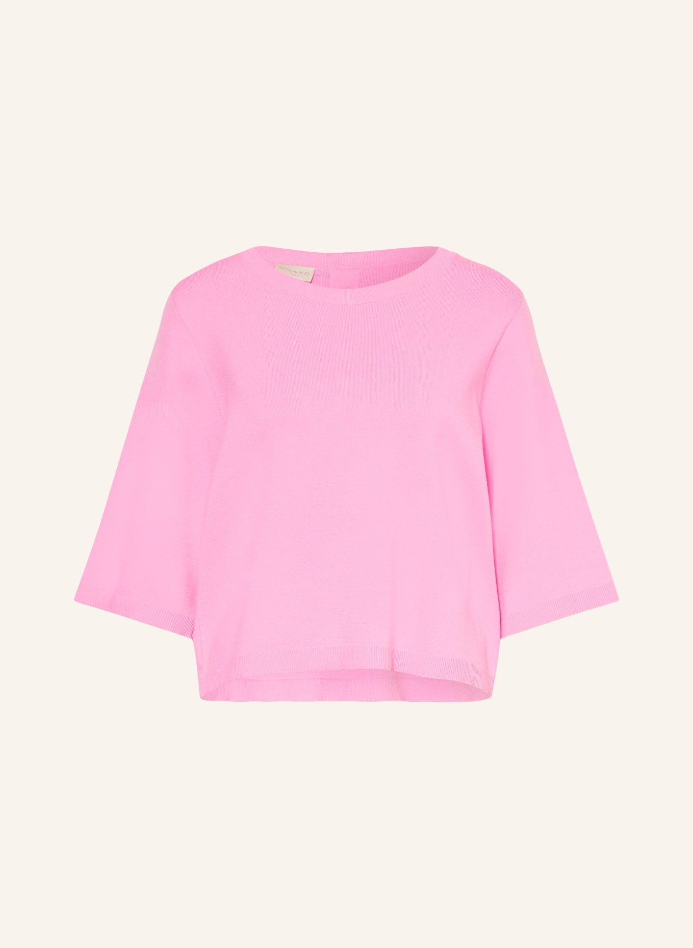 MILANO ITALY Pullover mit 3/4-Arm: PINK / NEONORANGE