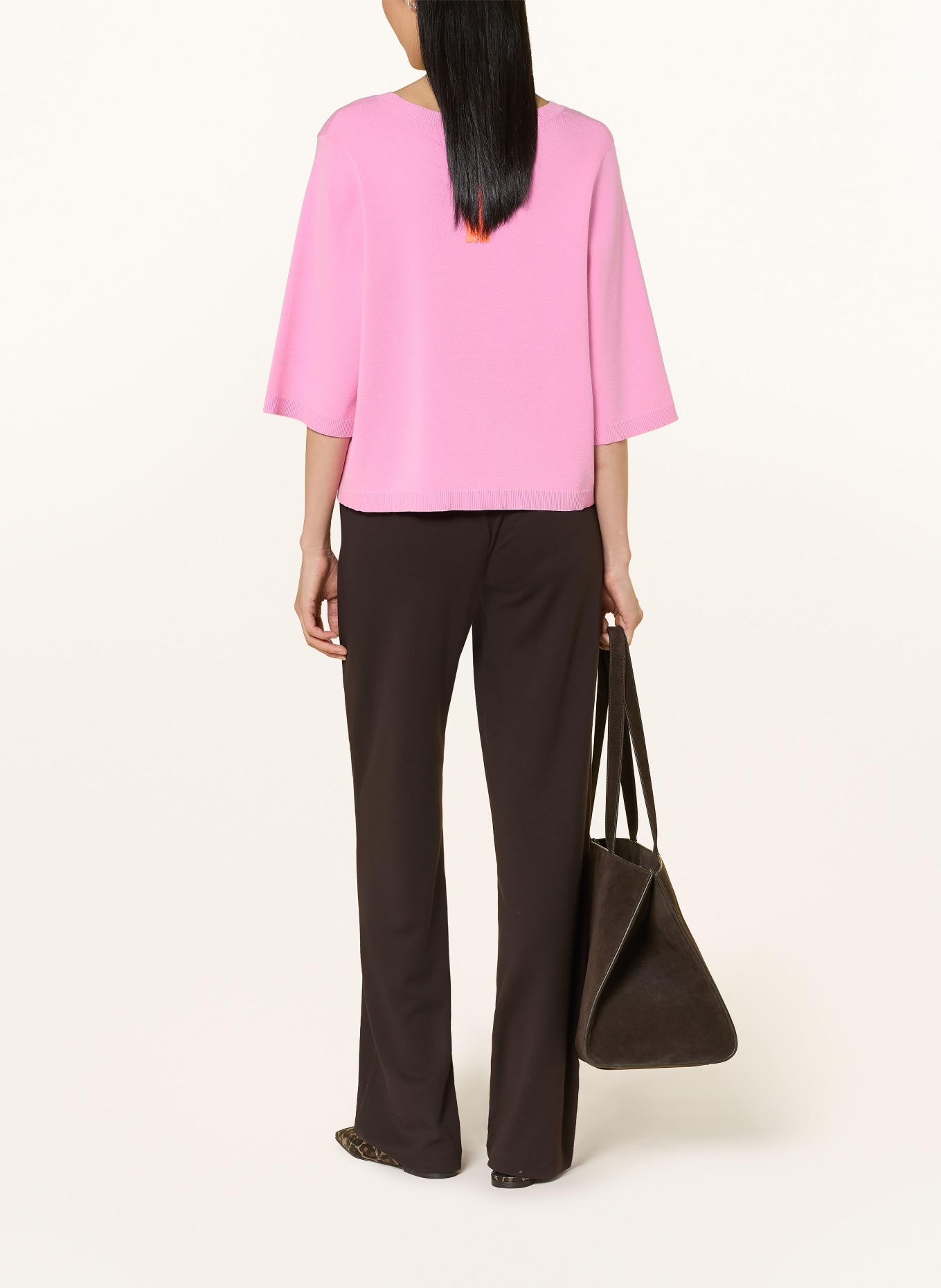 MILANO ITALY Pullover mit 3/4-Arm: PINK / NEONORANGE
