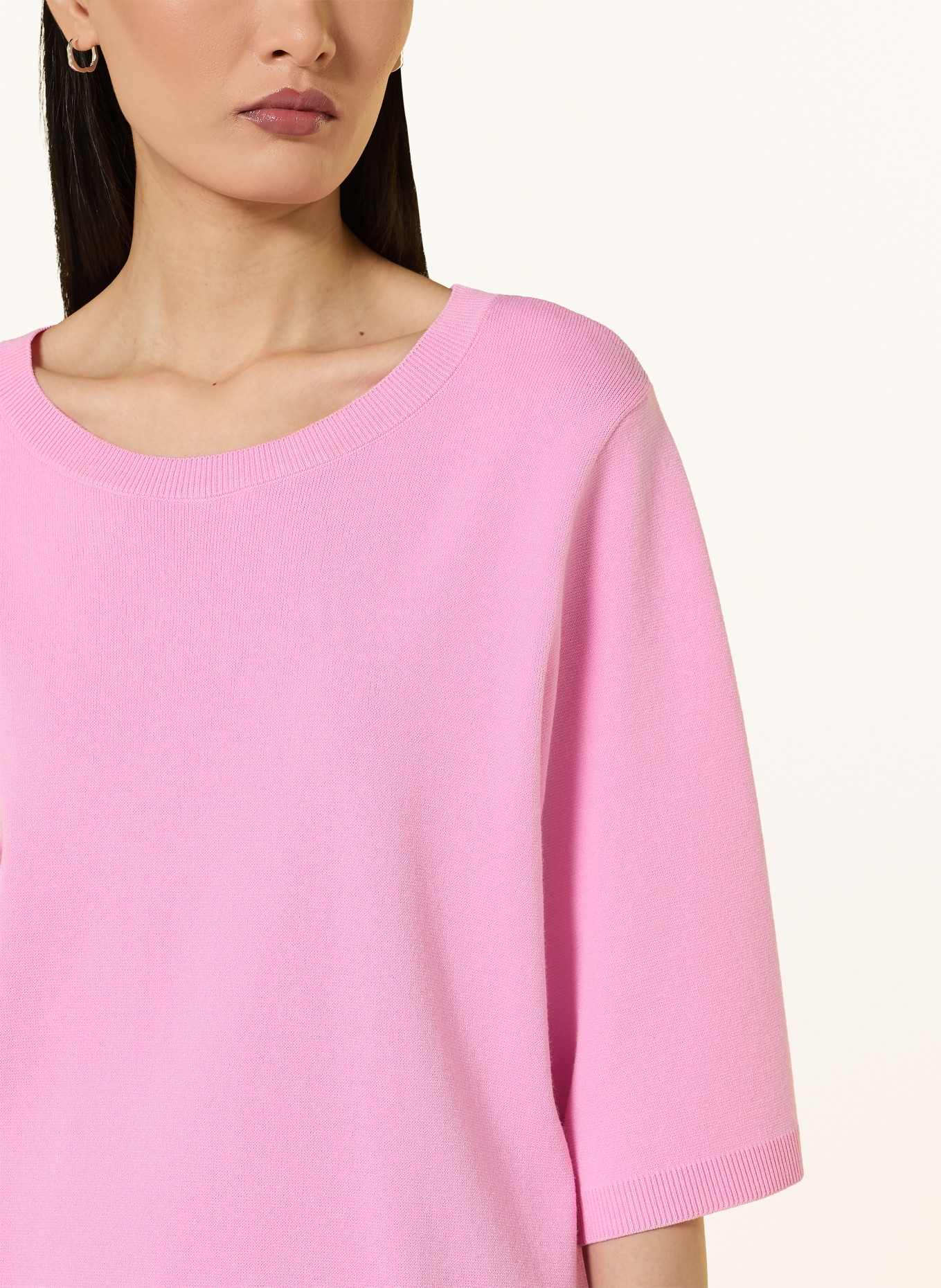 MILANO ITALY Pullover mit 3/4-Arm: PINK / NEONORANGE
