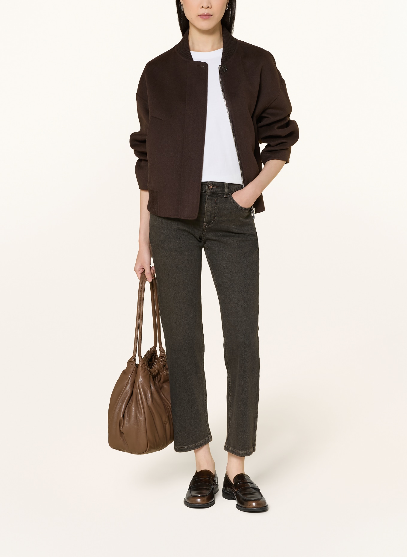 MAC Cropped Jeans CARRIE: D948 anthra black wash