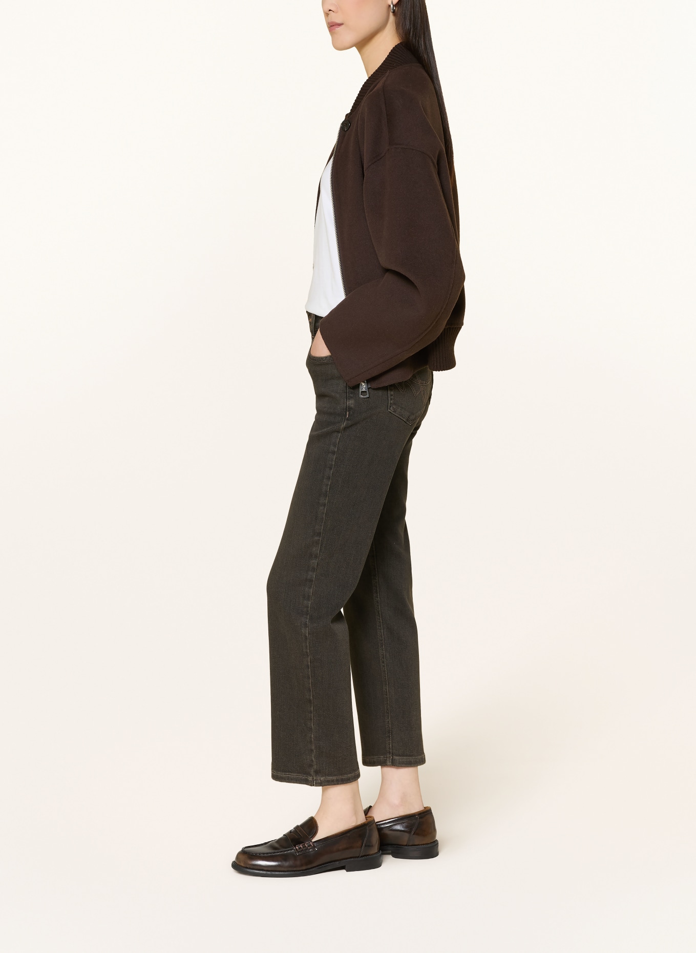 MAC Cropped Jeans CARRIE: D948 anthra black wash