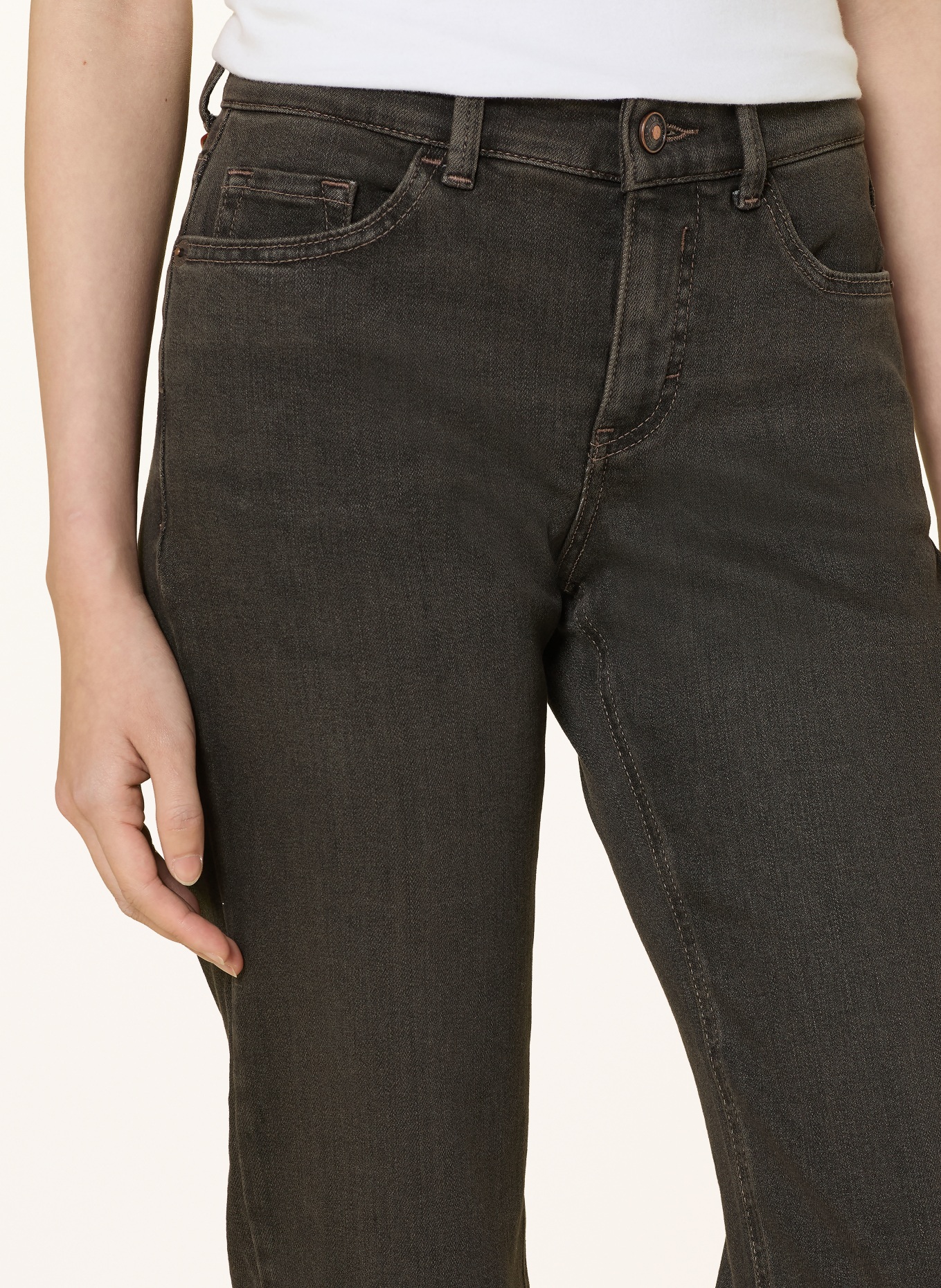 MAC Cropped Jeans CARRIE: D948 anthra black wash