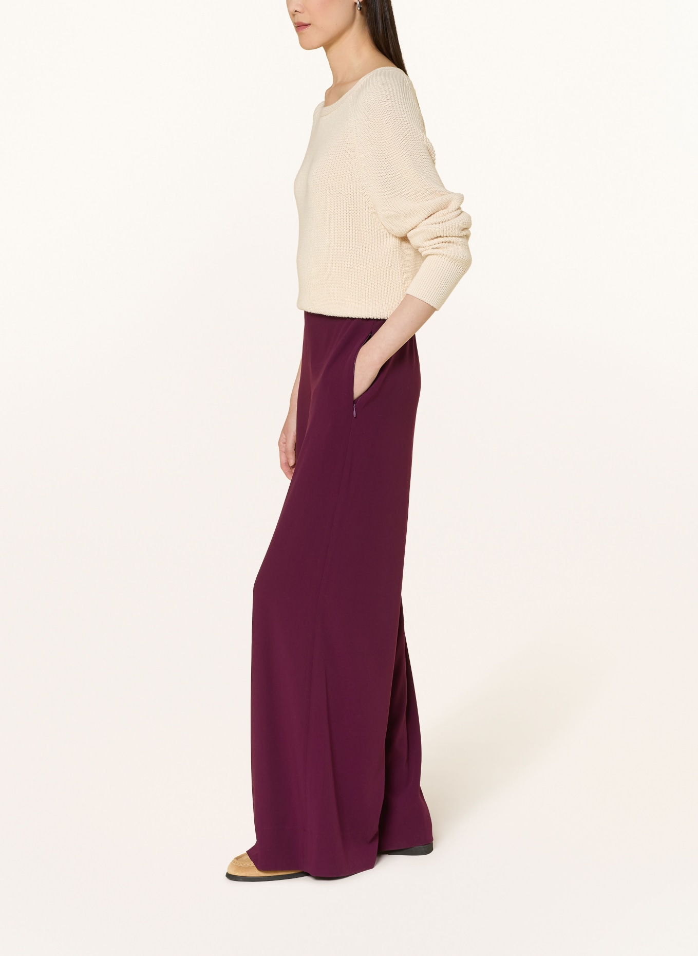 MAC CORALIE Marlene Pants: DARK PURPLE