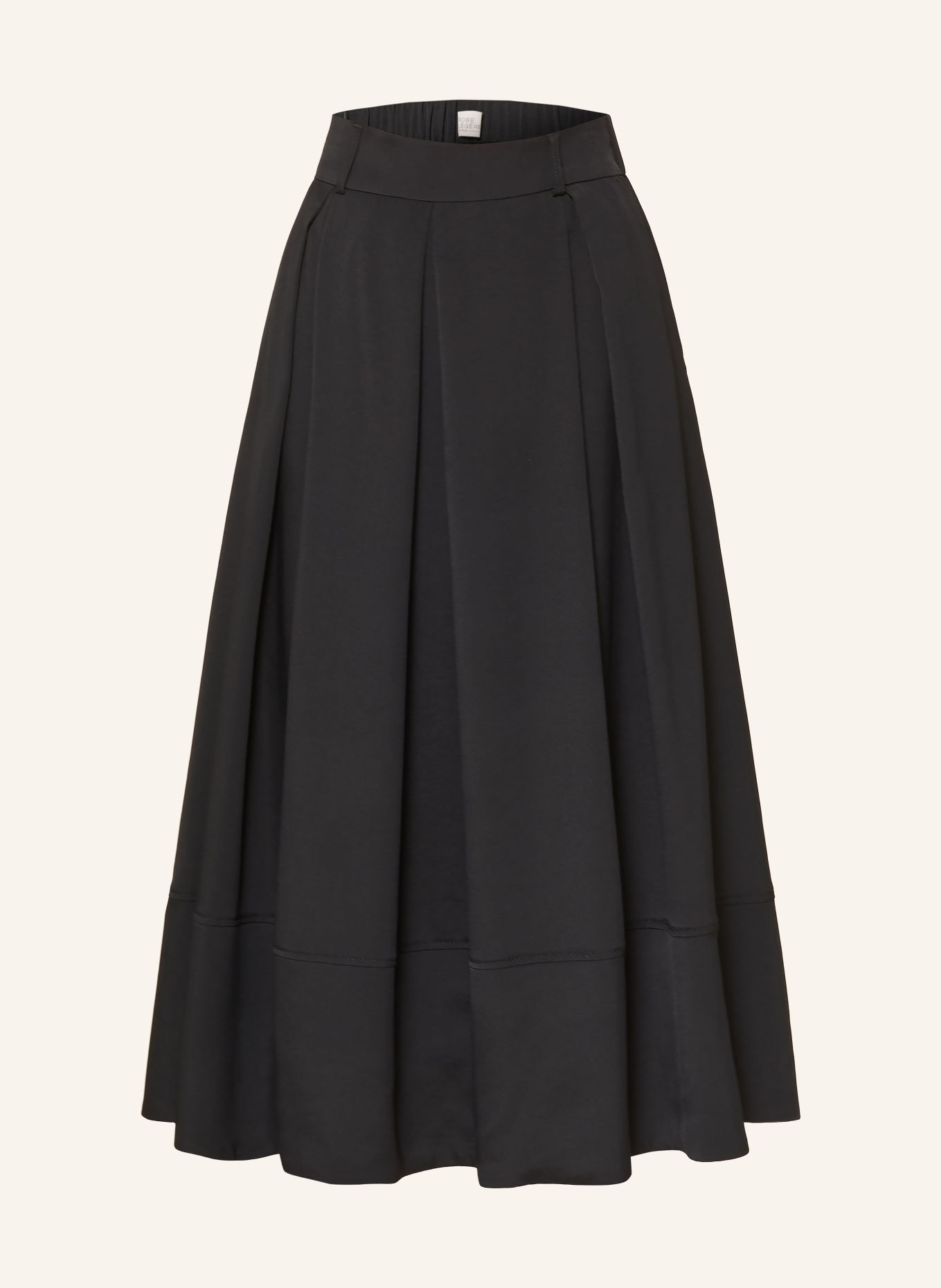 ROBE LÉGÈRE Jupe plissée: NOIR