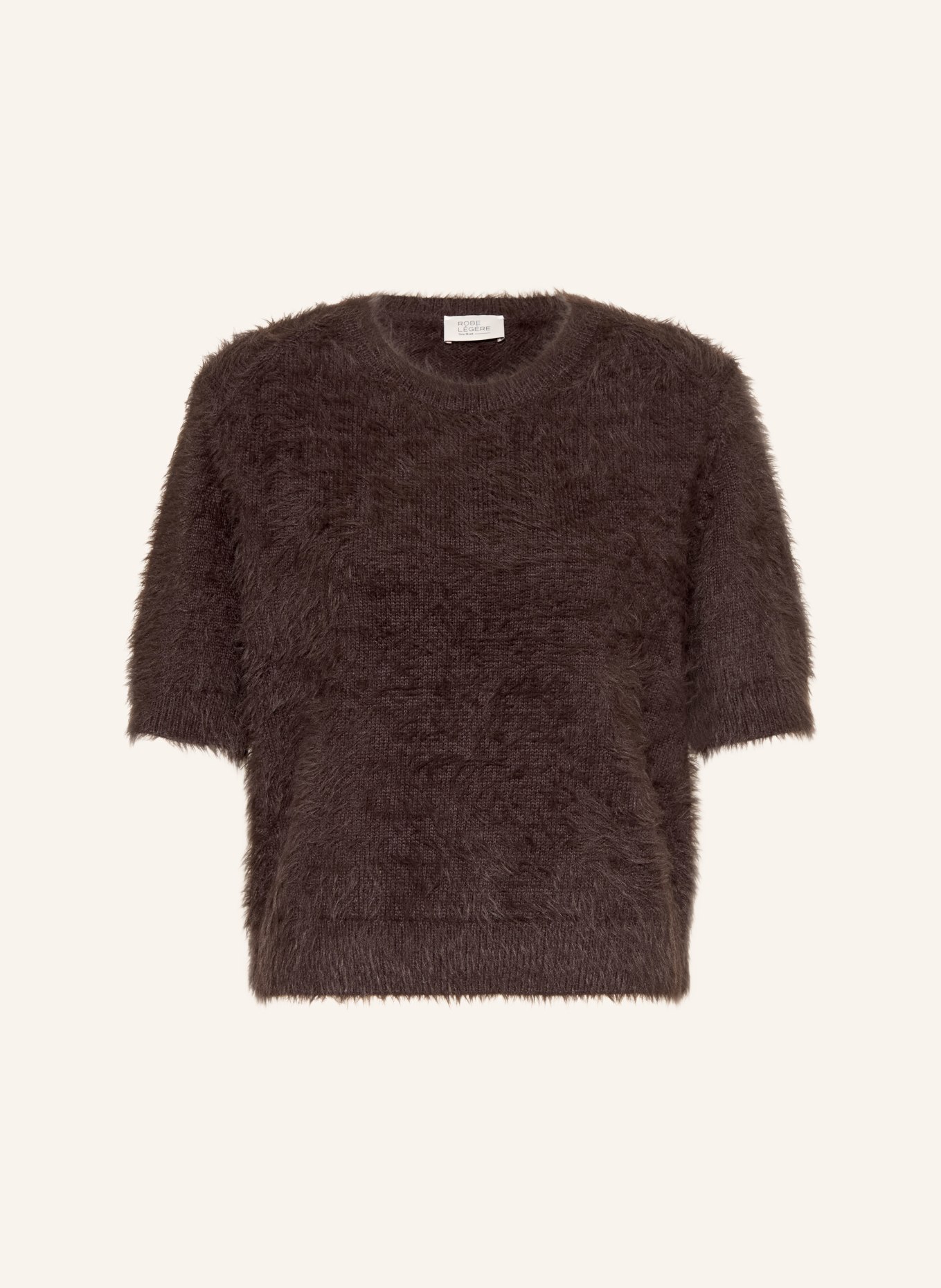 ROBE LÉGÈRE Sweter z dzianiny: CIEMNOBRĄZOWY