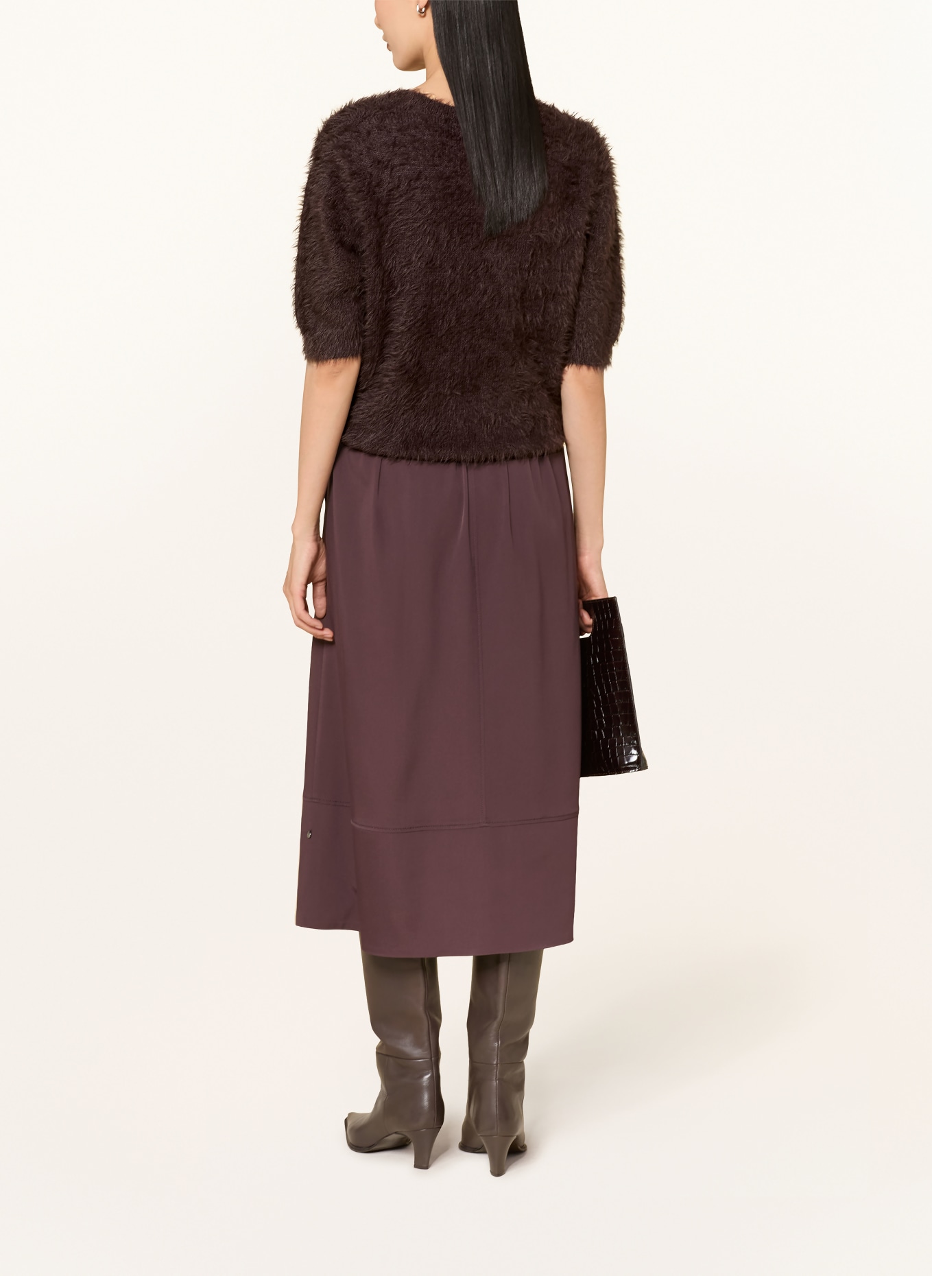 ROBE LÉGÈRE Sweter z dzianiny: CIEMNOBRĄZOWY