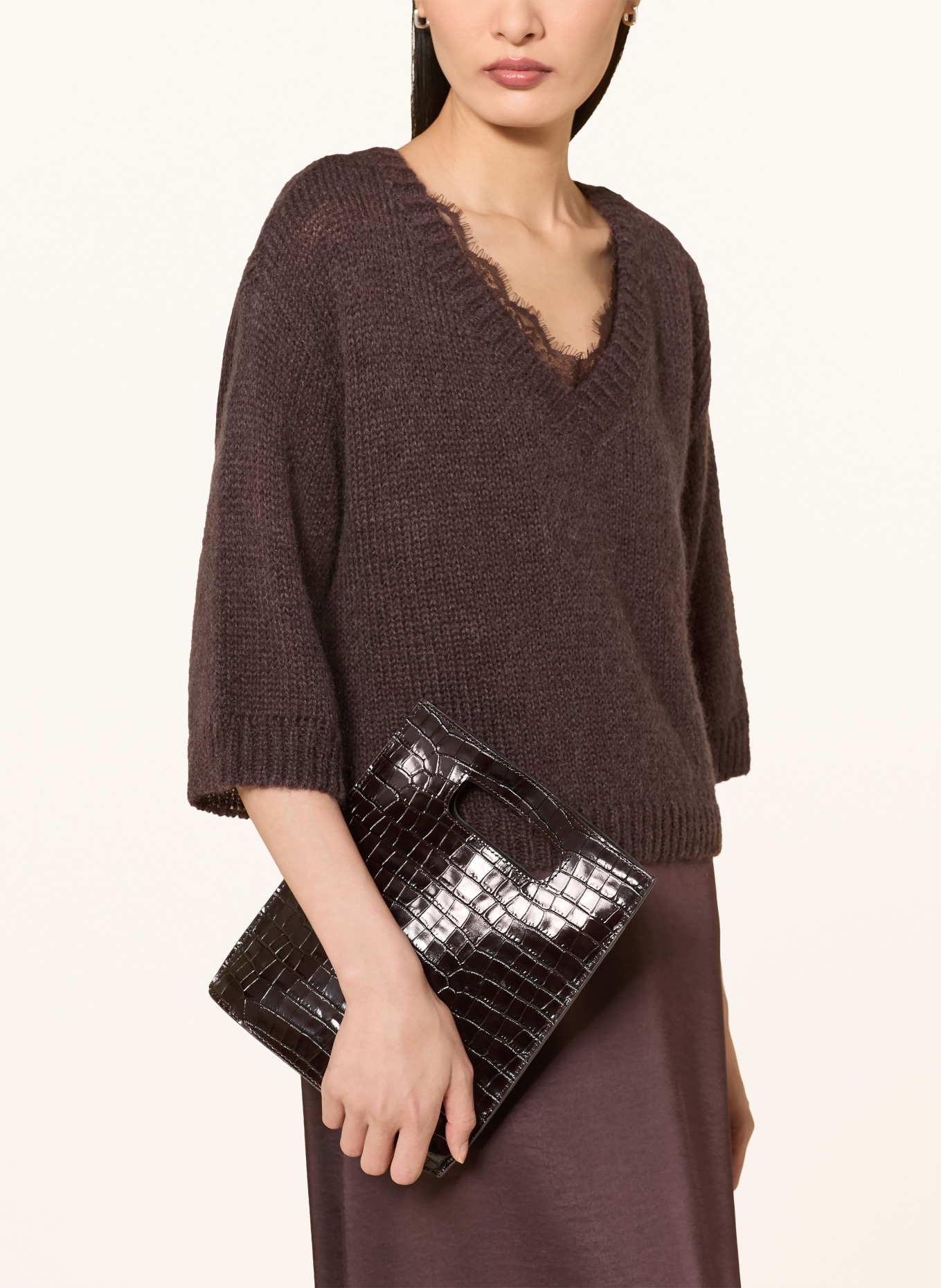 ROBE LÉGÈRE Set: trui en jurk: MARRON FONCÉ