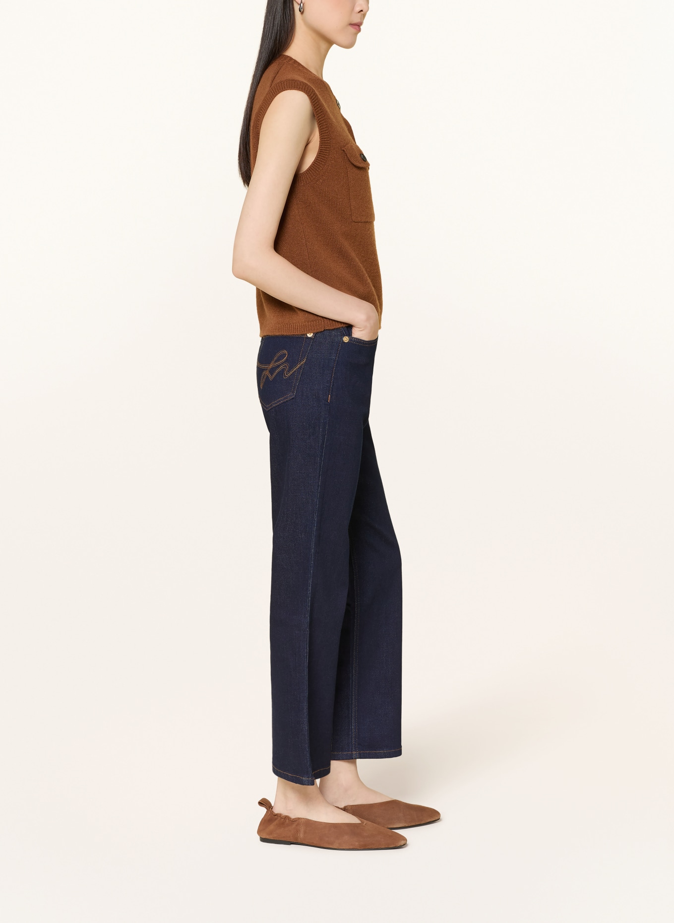 MAC Straight Jeans CARRIE: D683 fashion rinsed