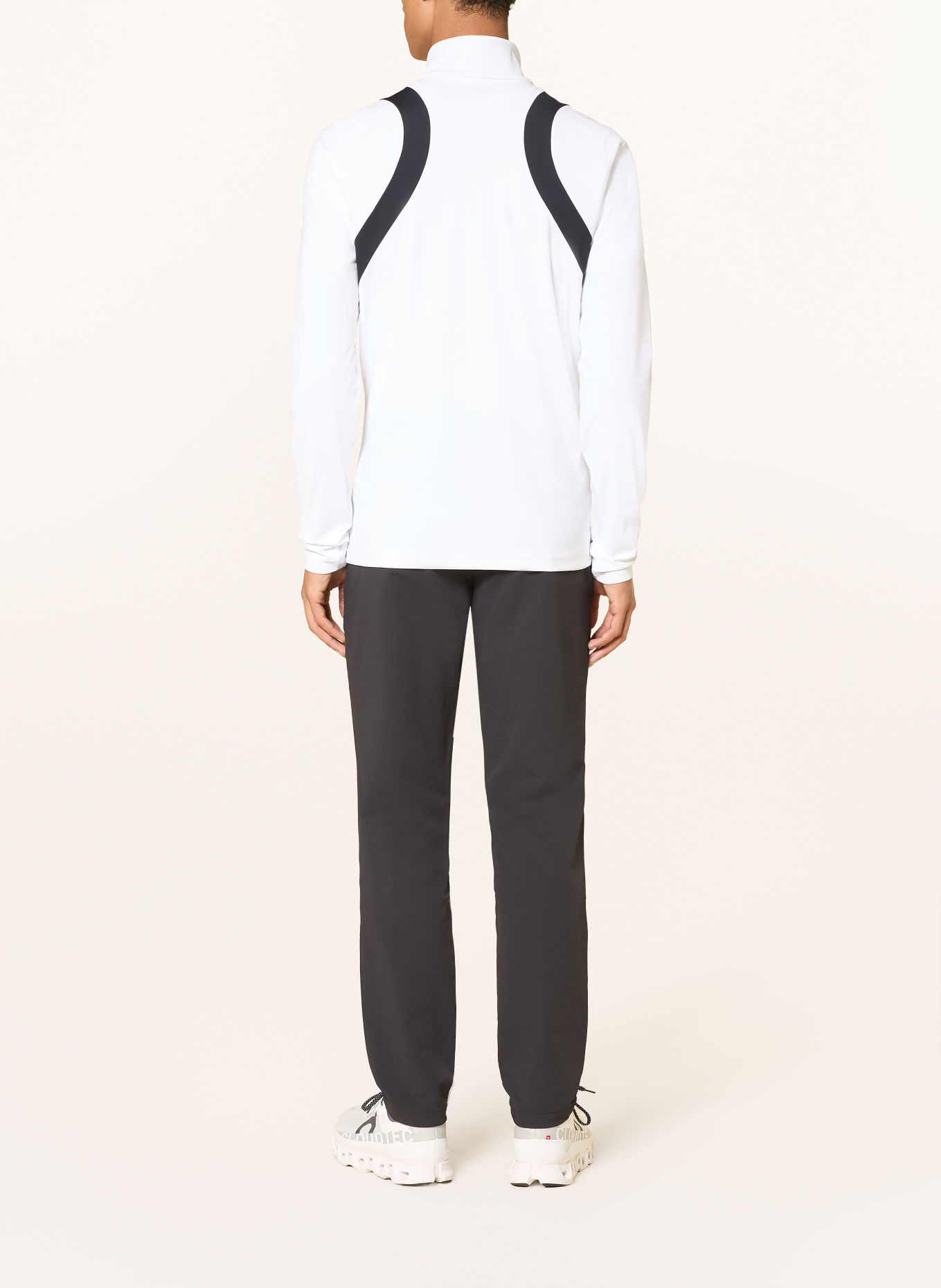 BOGNER T-shirt fonctionnel JERICK: BLANC / NOIR