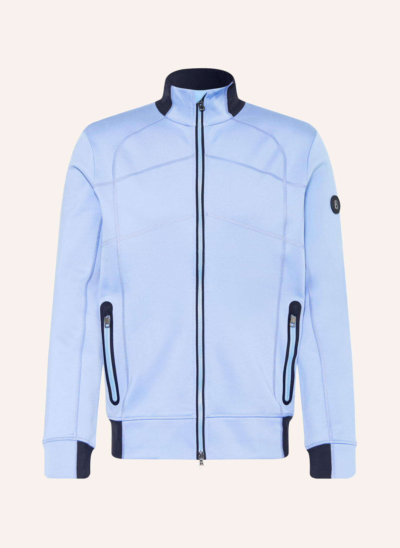 BOGNER HAYO Training jacket: LIGHT BLUE / DARK BLUE