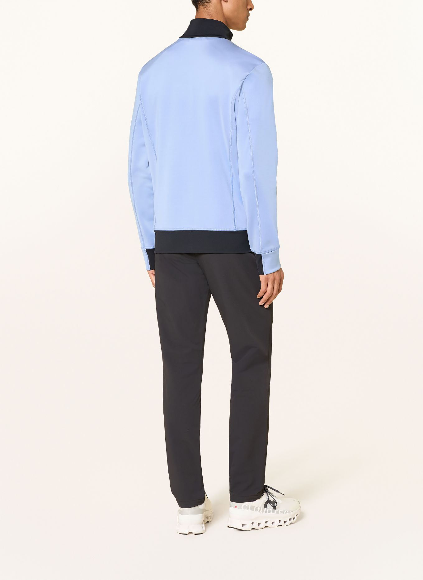 BOGNER HAYO Training jacket: LIGHT BLUE / DARK BLUE