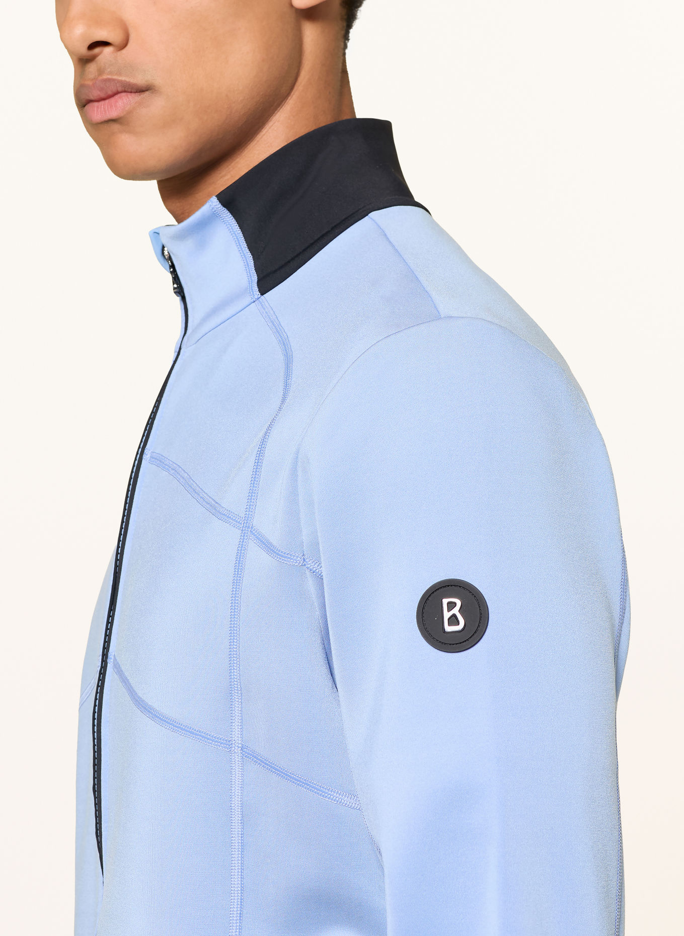 BOGNER HAYO Training jacket: LIGHT BLUE / DARK BLUE