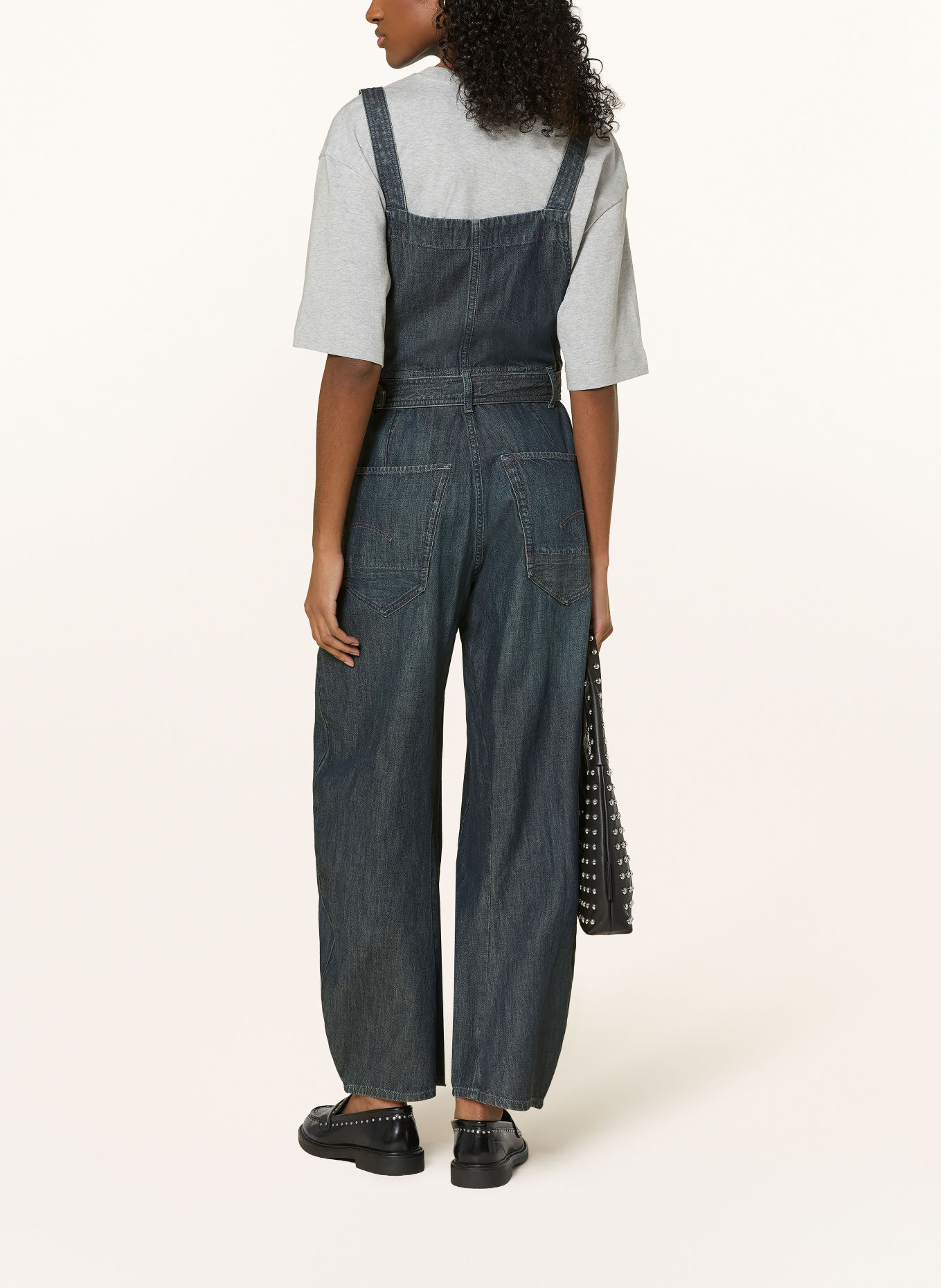 G-Star PARACHUTE DUNGAREE Denim Overalls: J378 antique asphalt