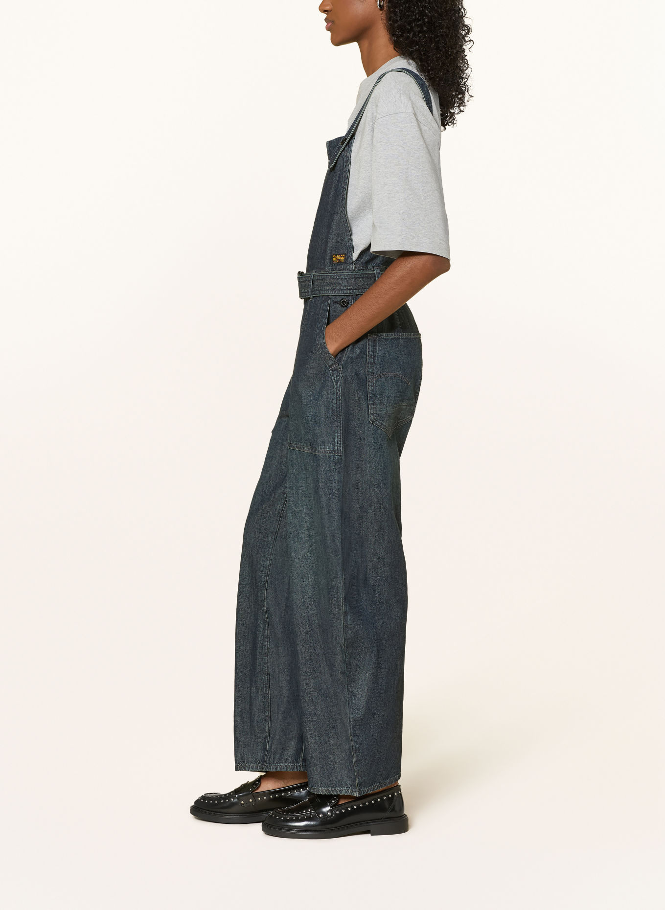 G-Star PARACHUTE DUNGAREE Denim Overalls: J378 antique asphalt