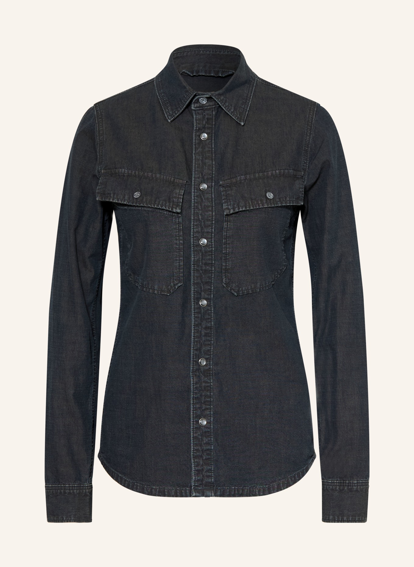 G-Star Blouse en jean: BLEU FONCÉ