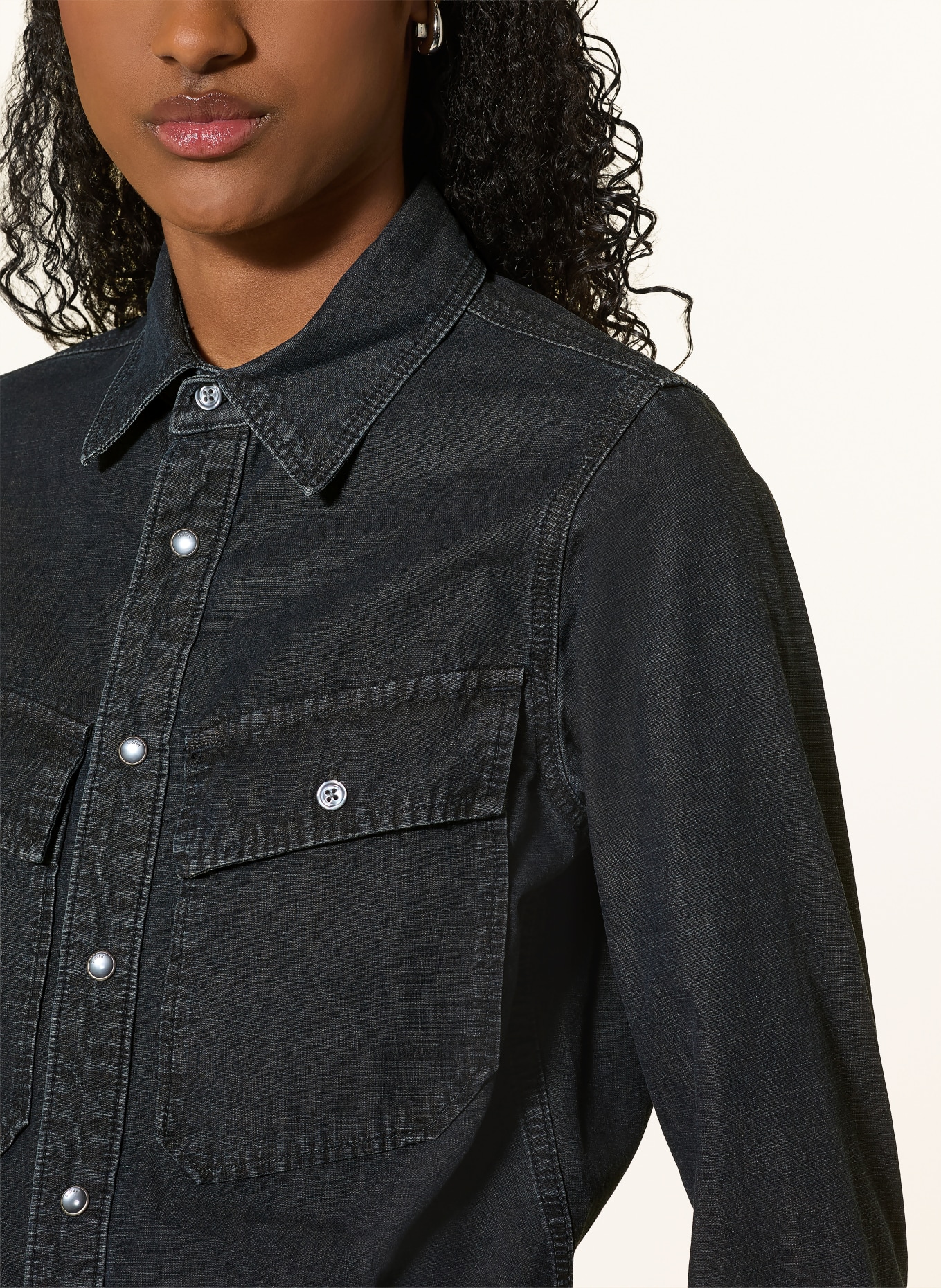 G-Star Blouse en jean: BLEU FONCÉ