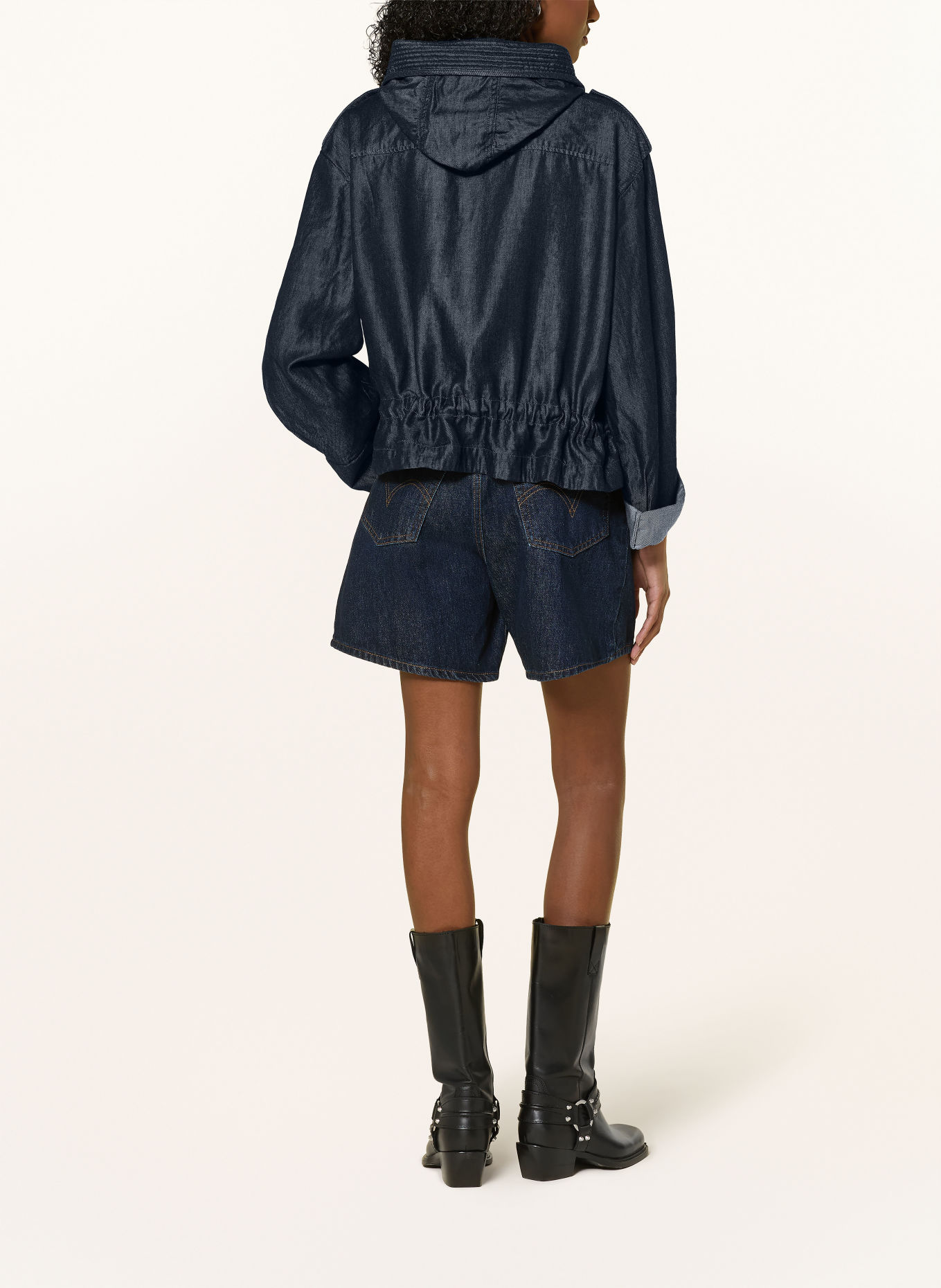 G-Star Jacke FLUID CROPPED in Jeansoptik: 082 RINSED