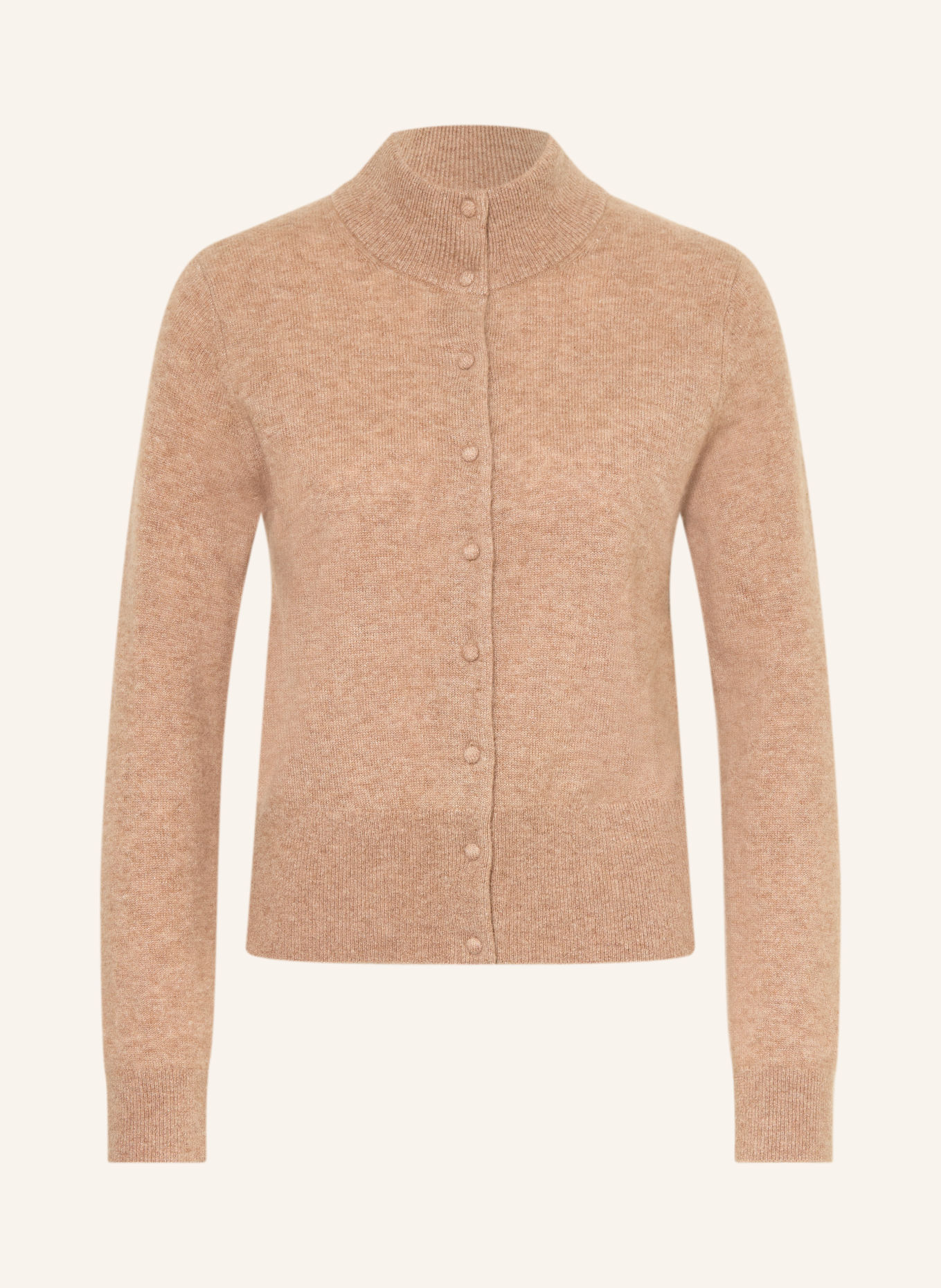 REPEAT Strickjacke mit Cashmere: HELLBRAUN