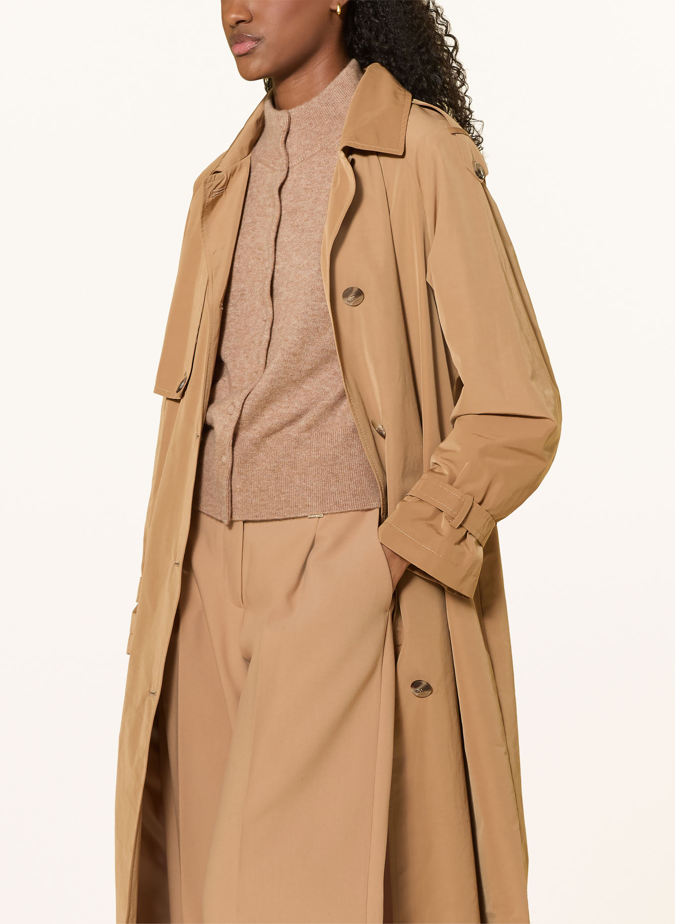 REPEAT Strickjacke mit Cashmere: HELLBRAUN