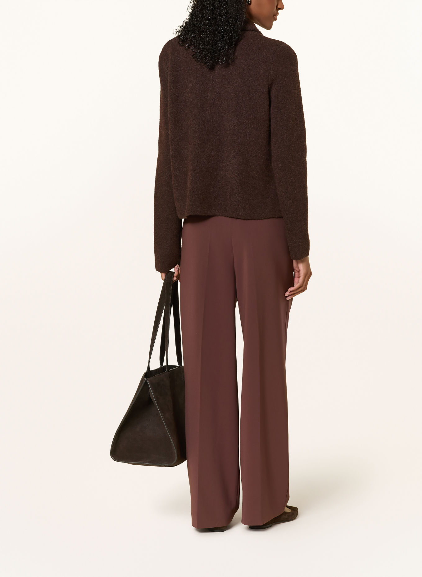 REPEAT Cardigan: DARK BROWN