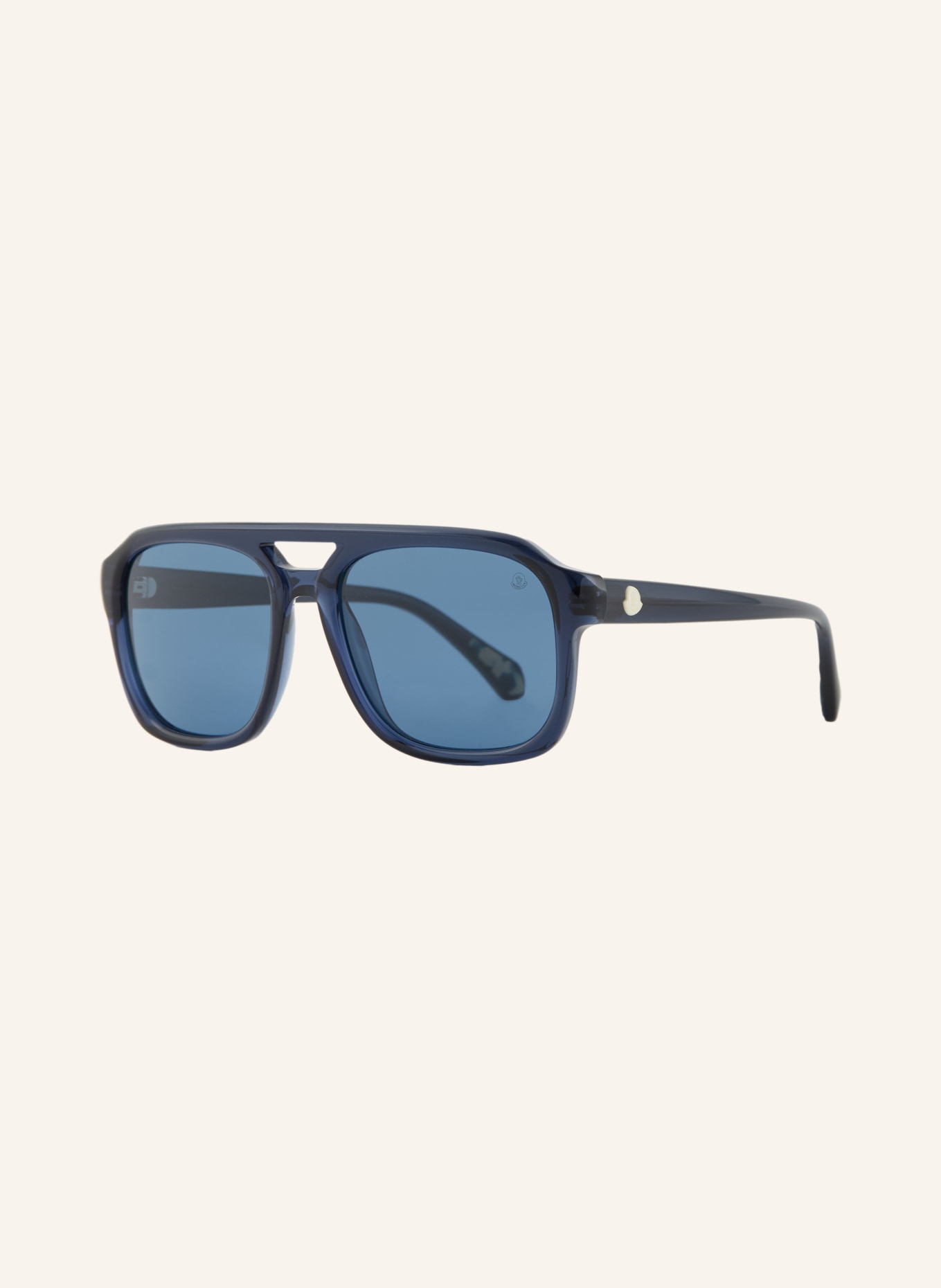 MONCLER Okulary przeciwsłoneczne ME6024: Błyszczący przezroczysty niebieski/jednolity niebieski