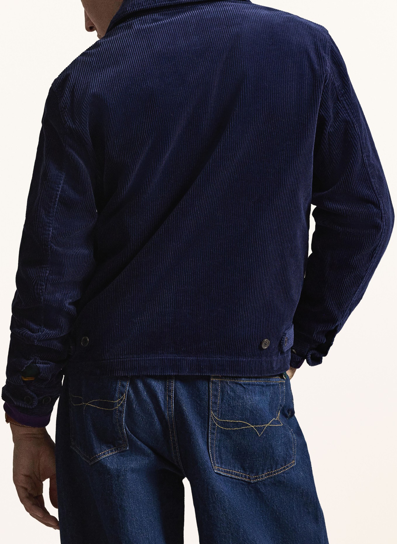 POLO RALPH LAUREN Corduroy-overjas: DONKERBLAUW