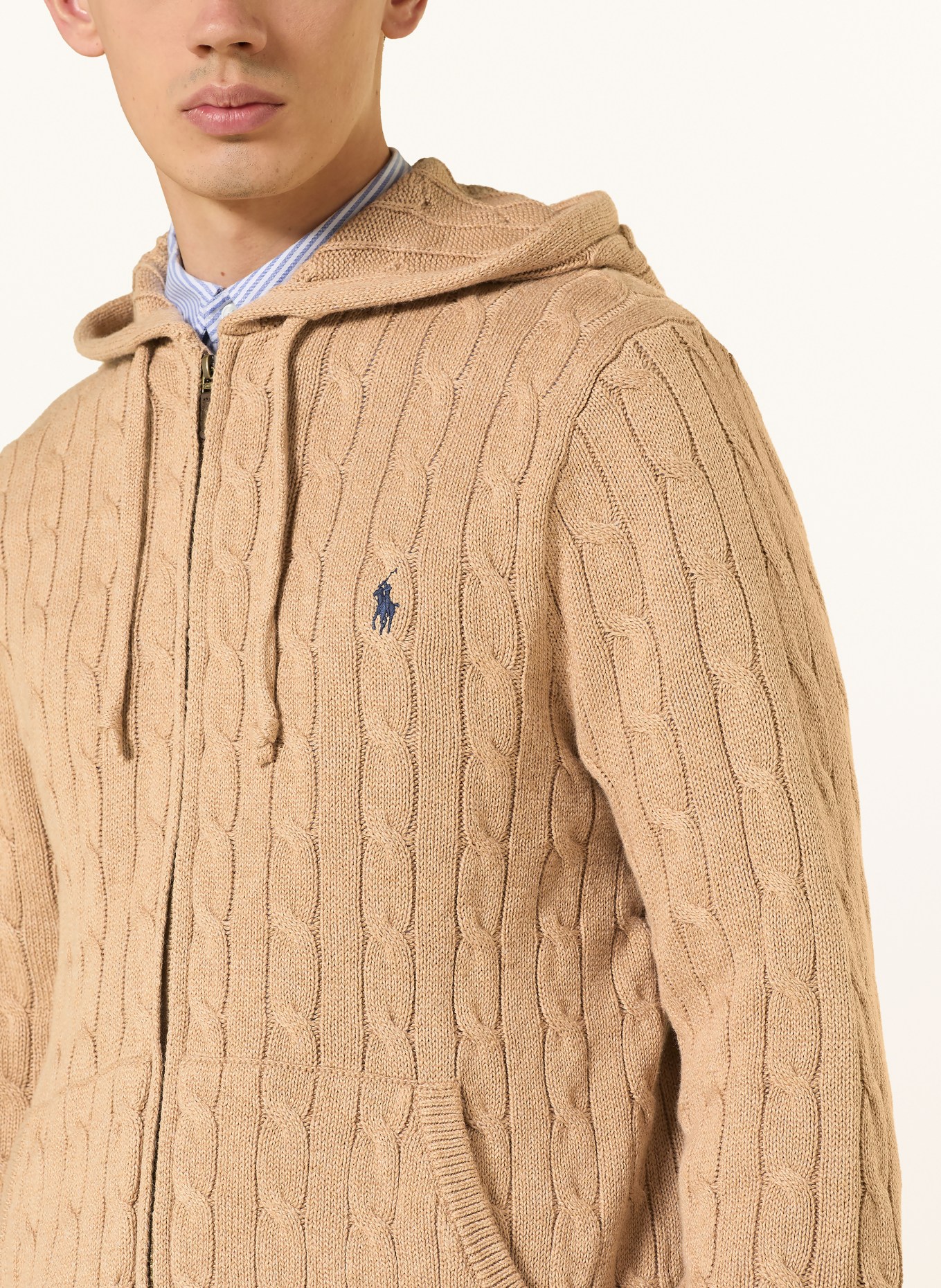POLO RALPH LAUREN Cardigan: CAMEL