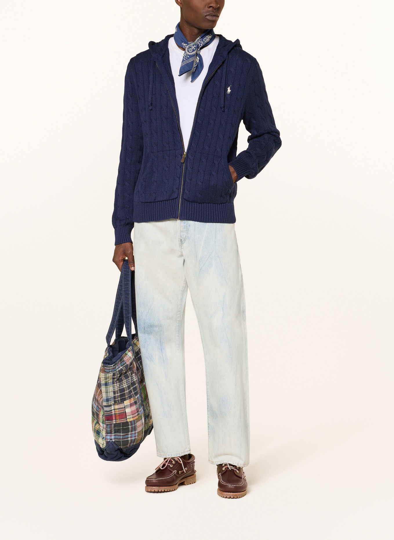 POLO RALPH LAUREN Strickjacke: DUNKELBLAU
