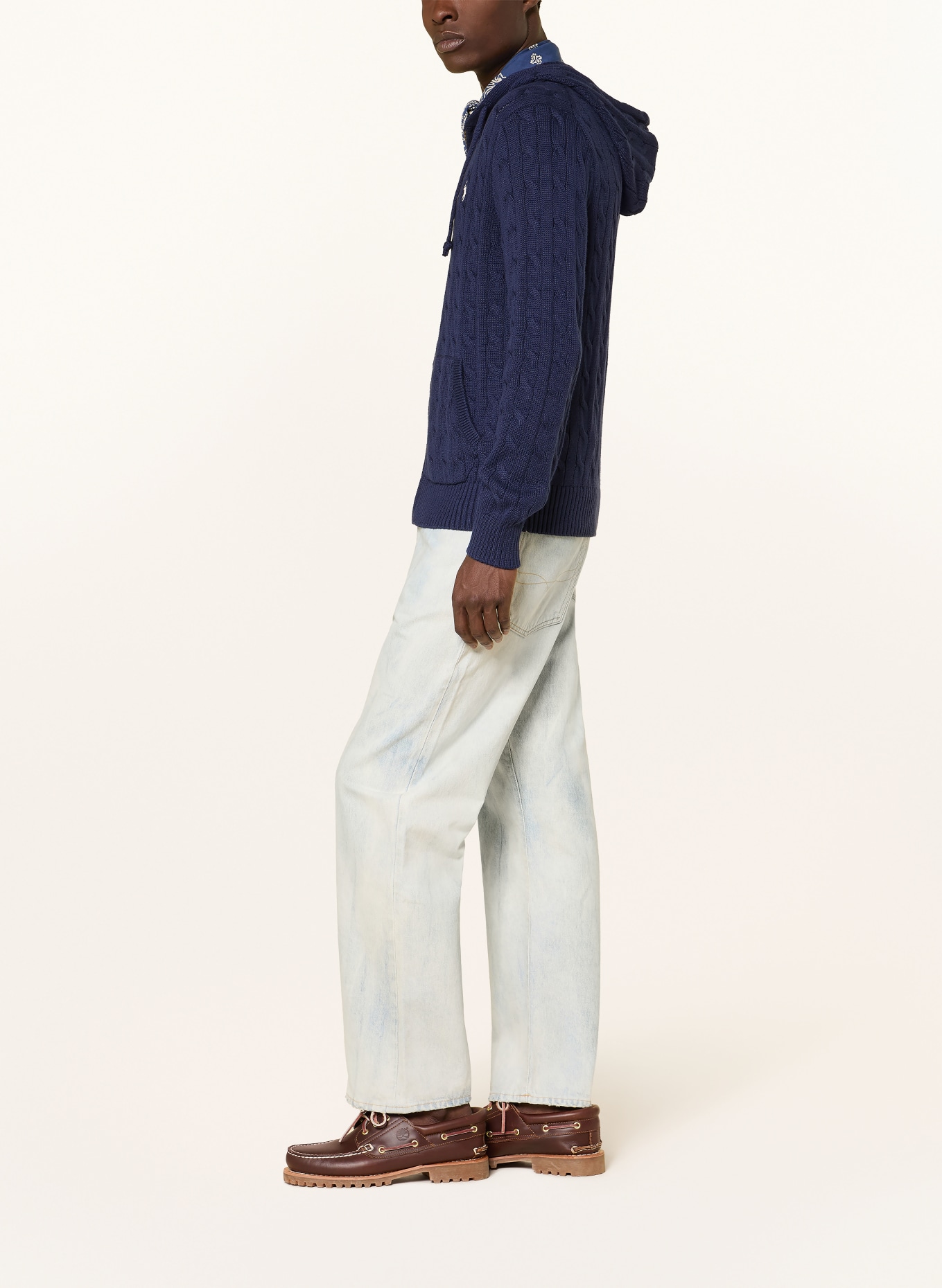 POLO RALPH LAUREN Strickjacke: DUNKELBLAU