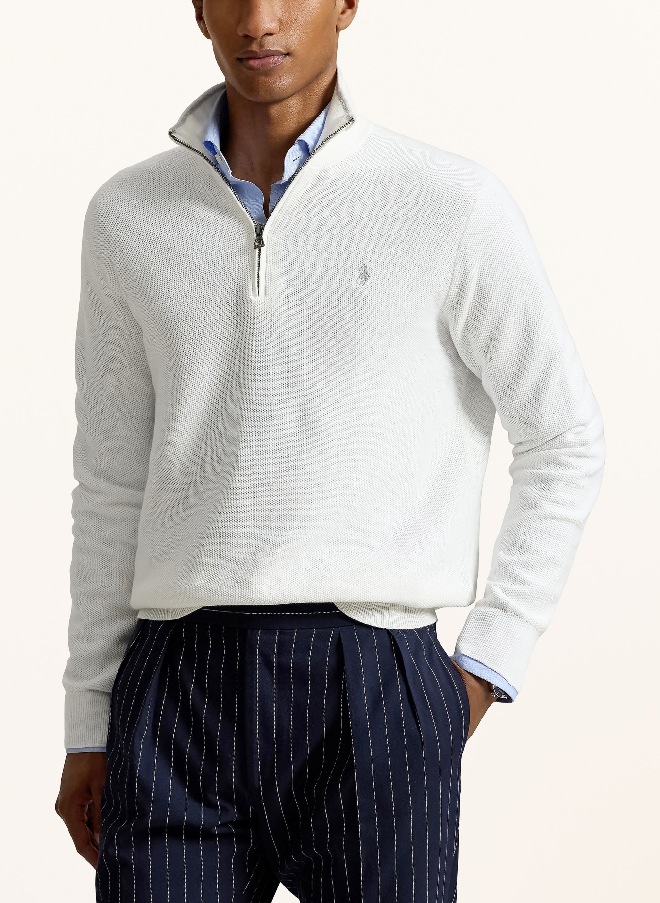 POLO RALPH LAUREN Mikina s kapucí: BÍLÁ