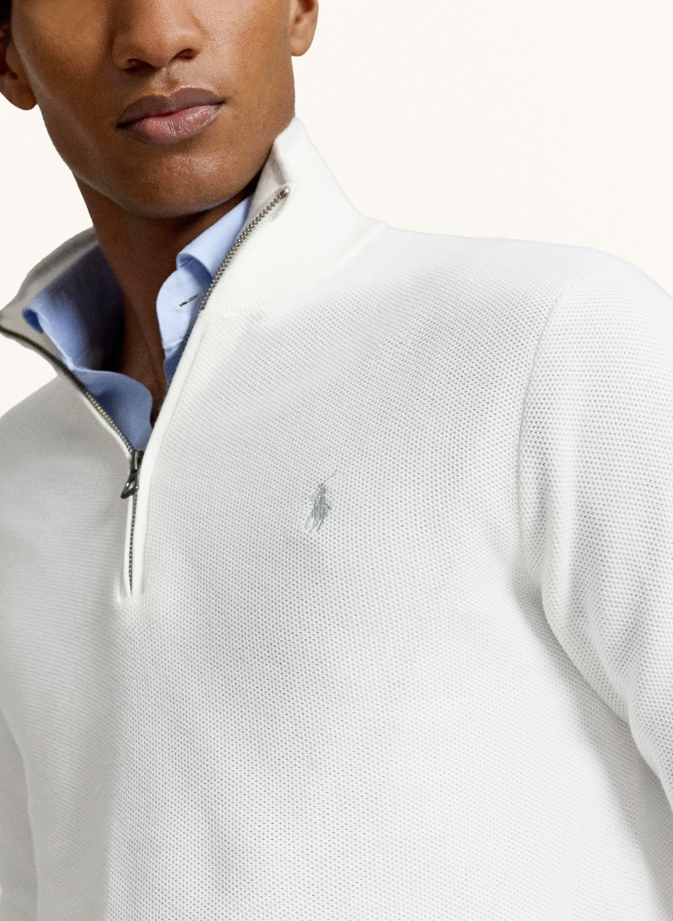 POLO RALPH LAUREN Mikina s kapucí: BÍLÁ