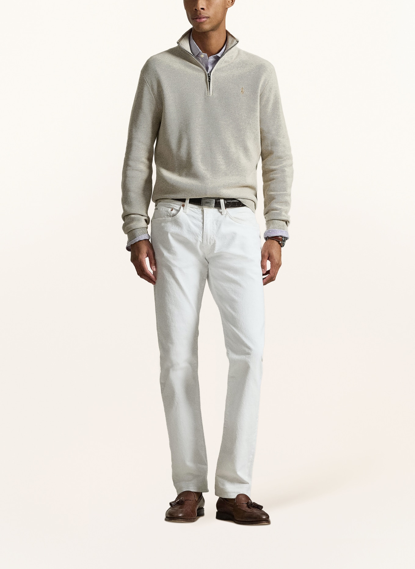 POLO RALPH LAUREN Pull à col roulé: MARRON CLAIR