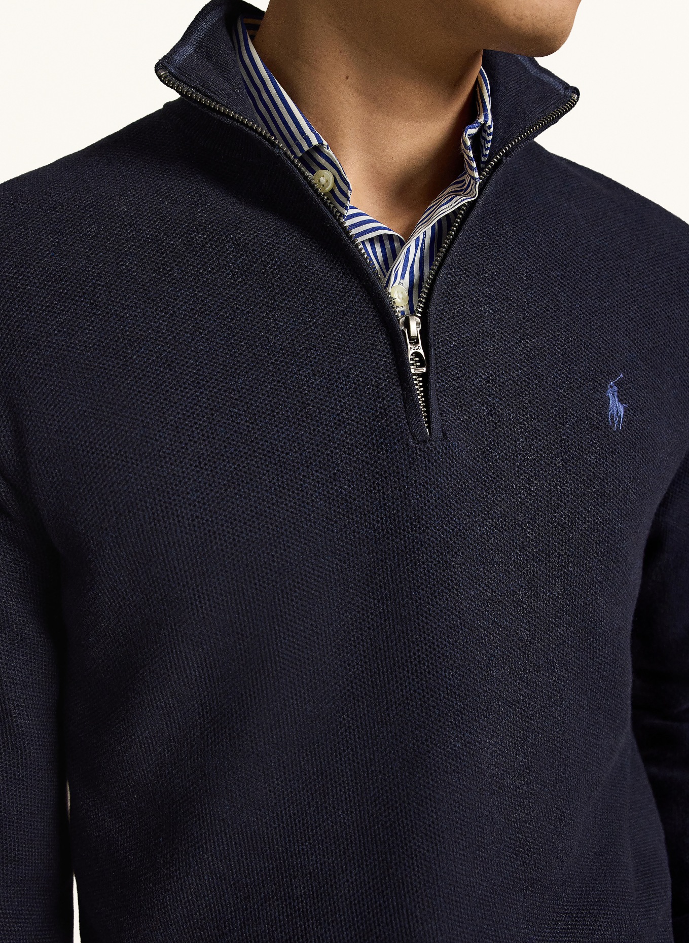 POLO RALPH LAUREN Pull à col roulé: BLEU FONCÉ