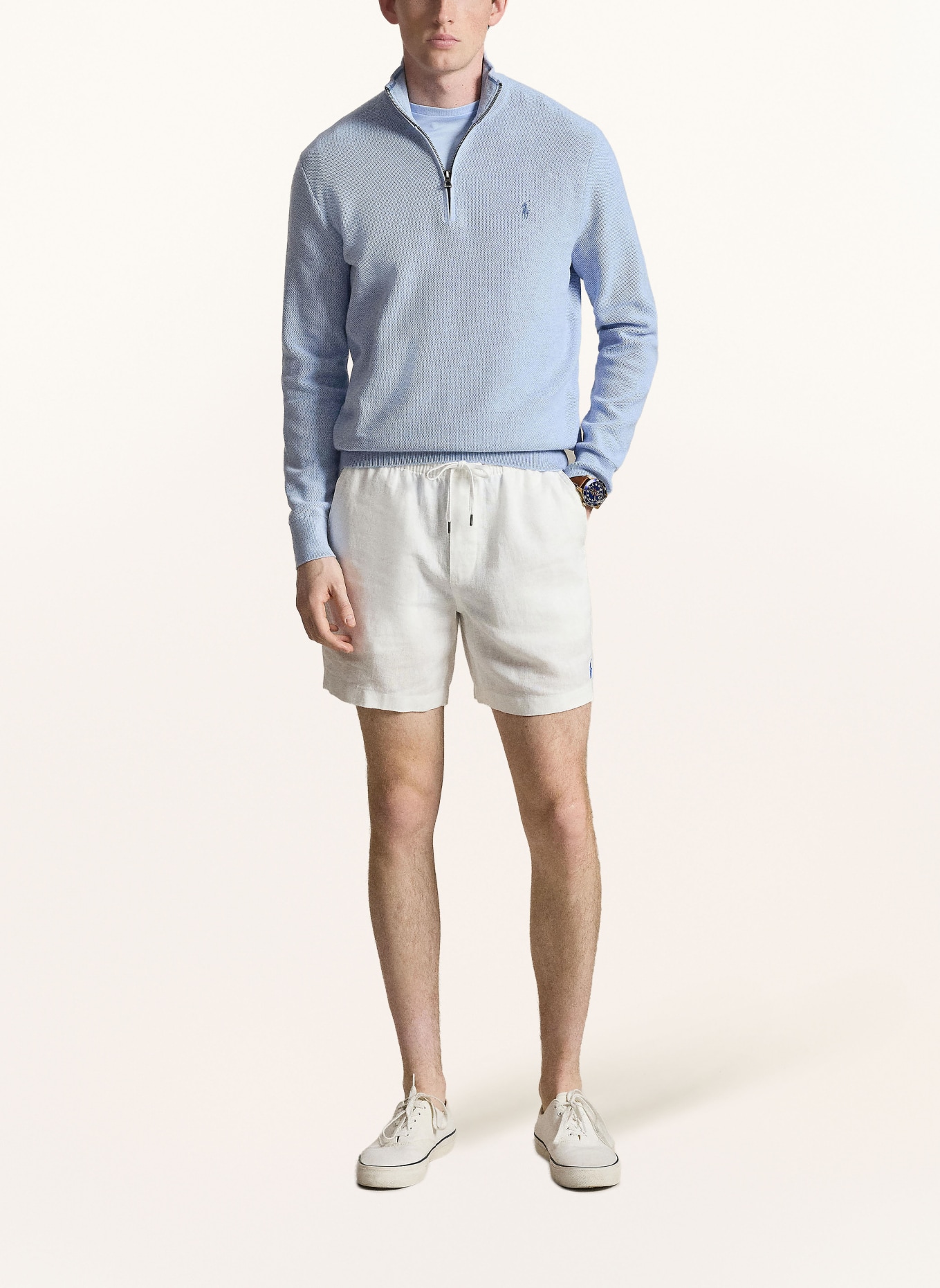 POLO RALPH LAUREN Pull à col roulé: BLEU CLAIR