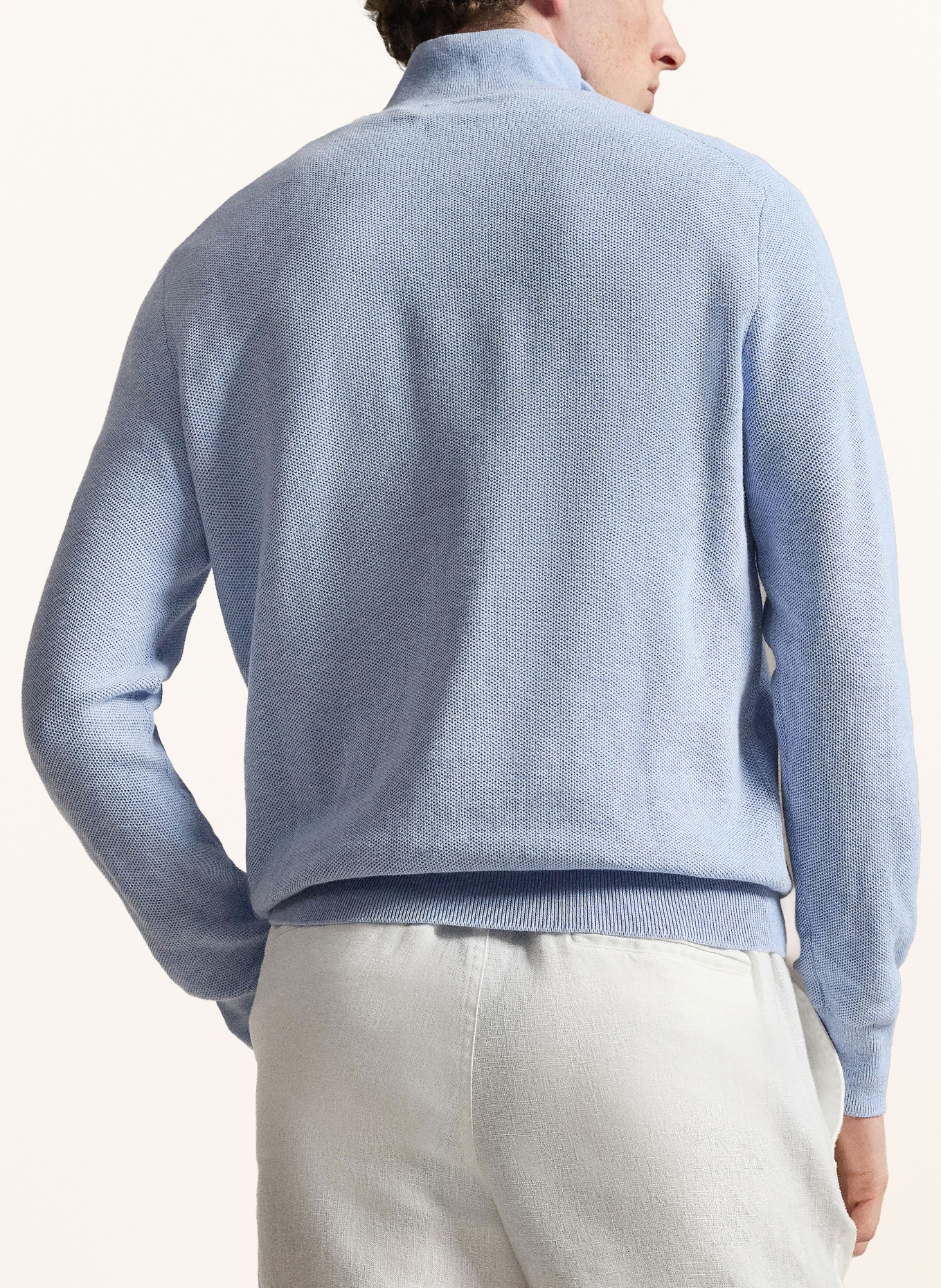 POLO RALPH LAUREN Pull à col roulé: BLEU CLAIR