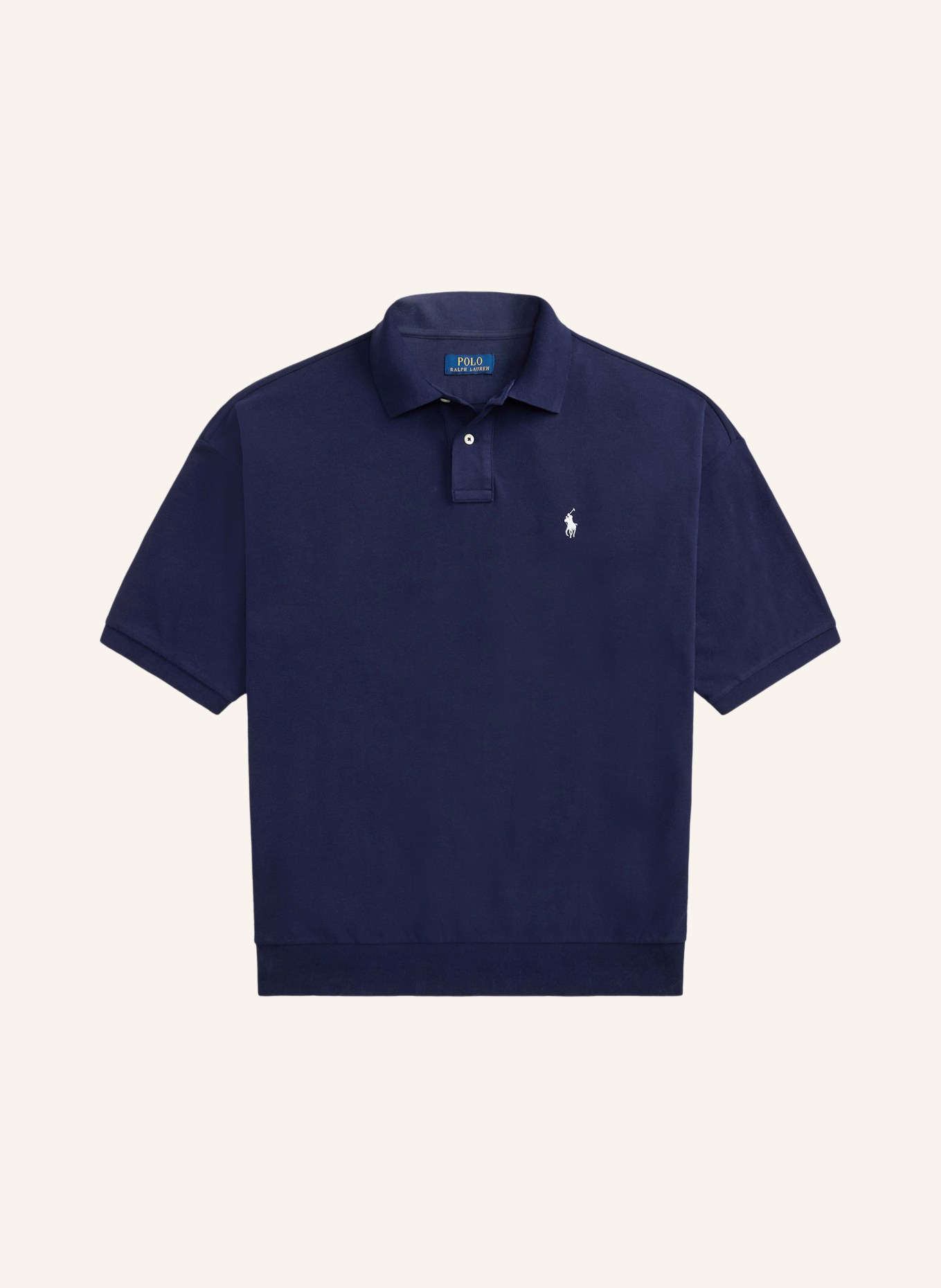 POLO RALPH LAUREN Piké polokošile: TMAVĚ MODRÁ