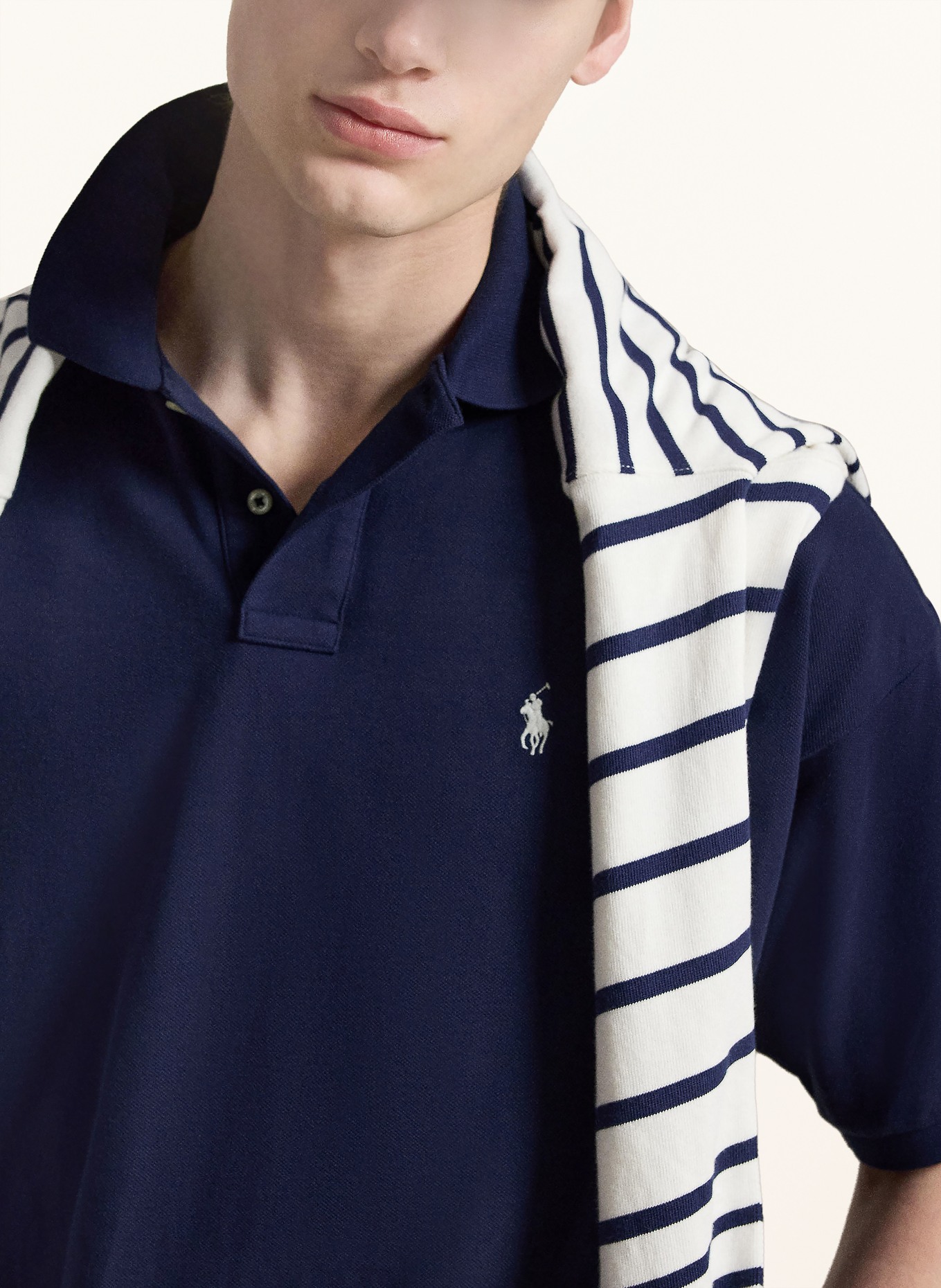 POLO RALPH LAUREN Piké polokošile: TMAVĚ MODRÁ