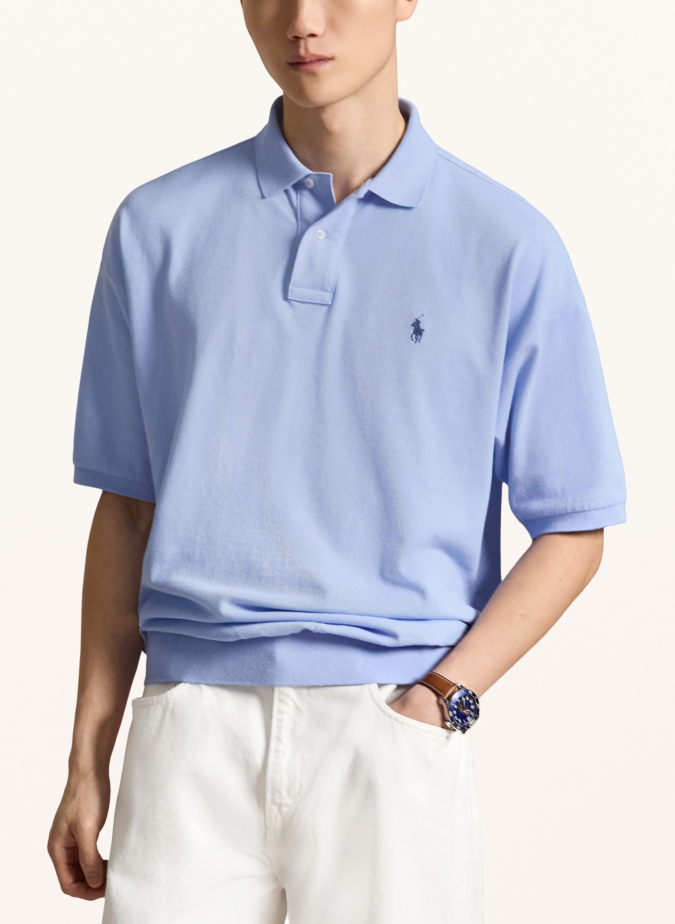 POLO RALPH LAUREN Piké polokošile: TMAVĚ MODRÁ