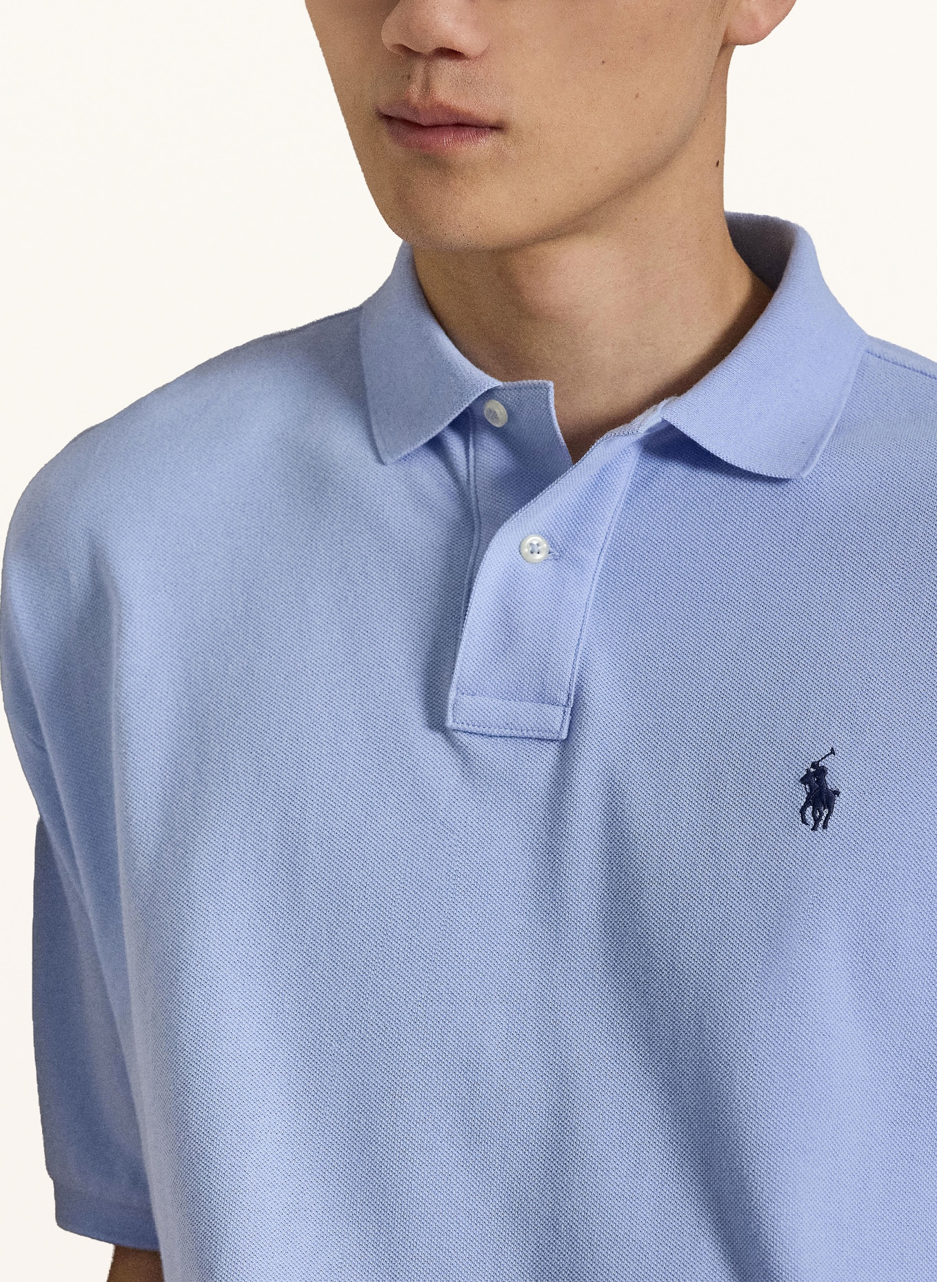 POLO RALPH LAUREN Piké polokošile: TMAVĚ MODRÁ