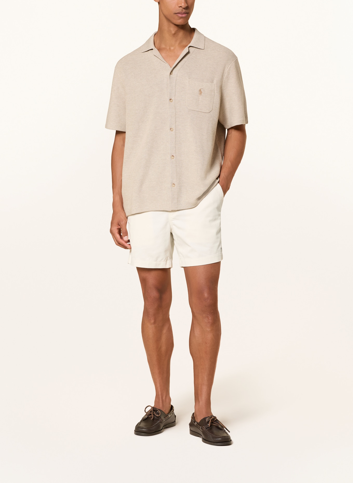 POLO RALPH LAUREN Szorty z sztruksu: ECRU