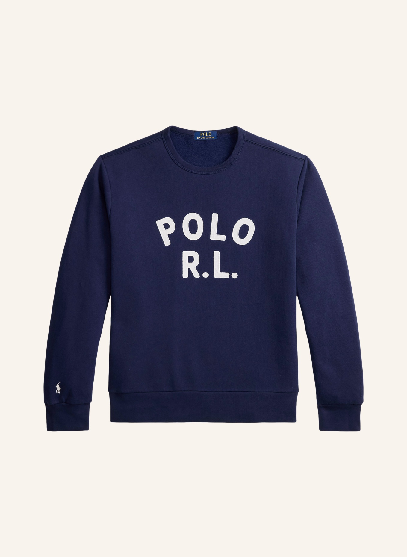POLO RALPH LAUREN Sweat-shirt: BLEU FONCÉ / BLANC